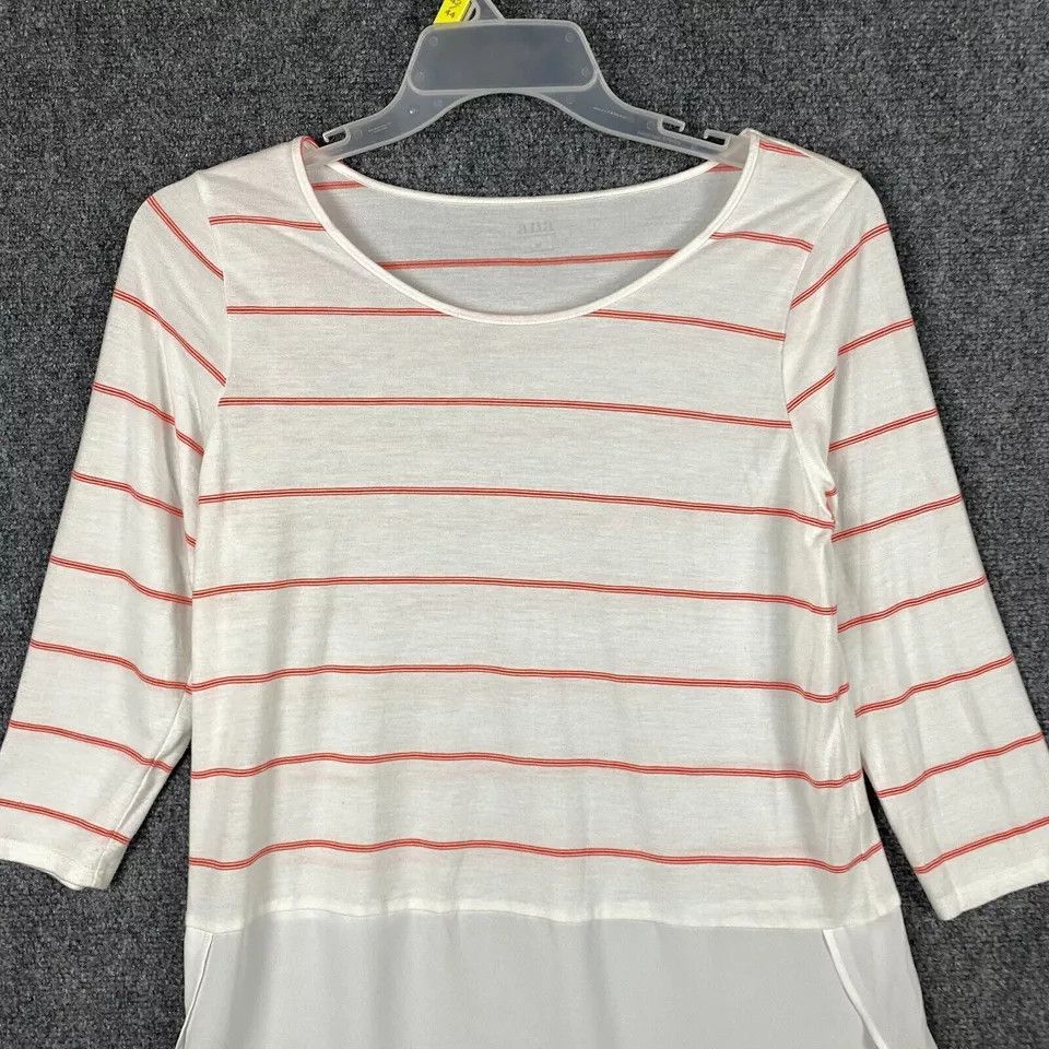 Other A.N.A Blouse Women's Long Sleeve Striped Rayon Pullover M Size M / US 6-8 / IT 42-44 - 2 Thumbnail