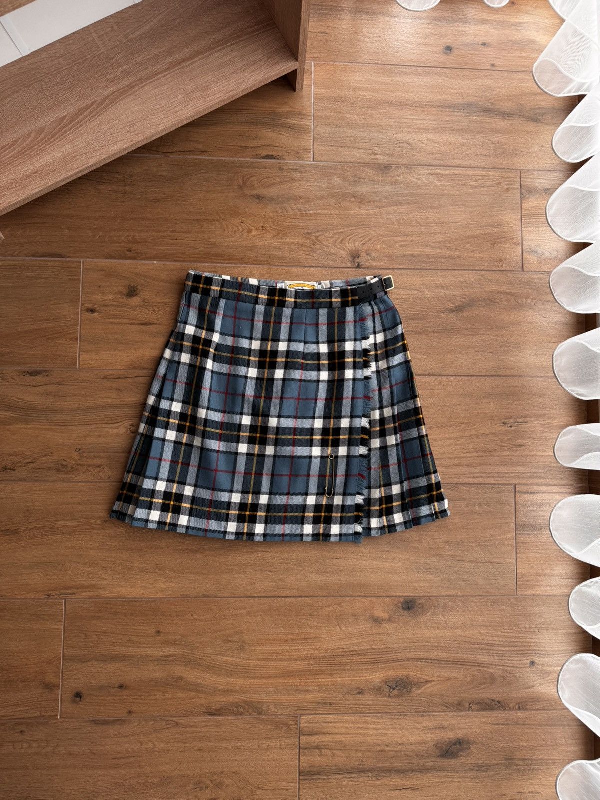 Pringle Of Scotland × Vintage Vintage James Pringle Weavers of Inverness Wool Tartan Kilt Size 30" / US 8 / IT 44 - 1 Thumbnail