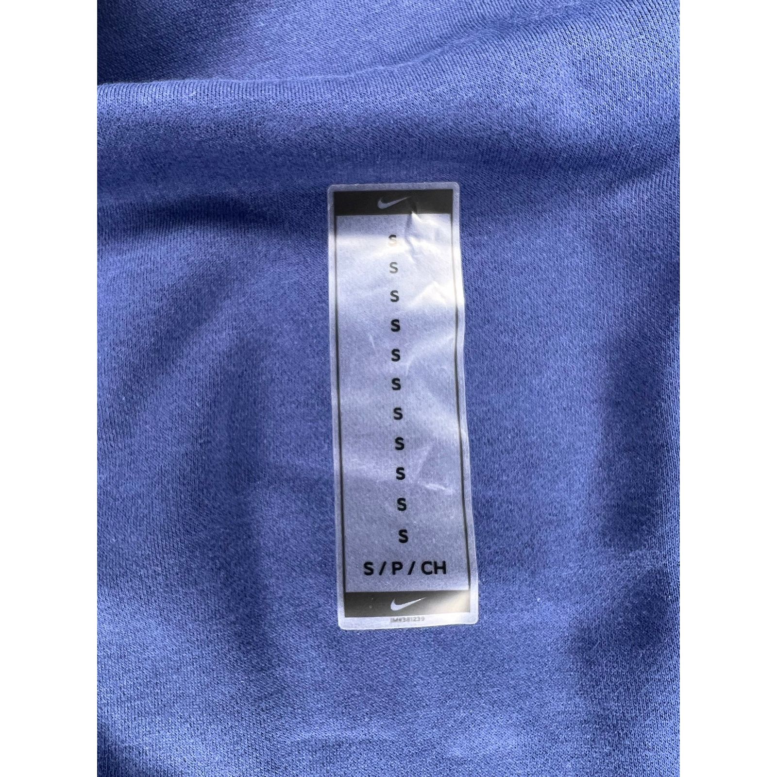 Nike Nike Solo Swoosh Sweatshirt Blue Brushed Fleece Crewneck Size US S / EU 44-46 / 1 - 6 Thumbnail
