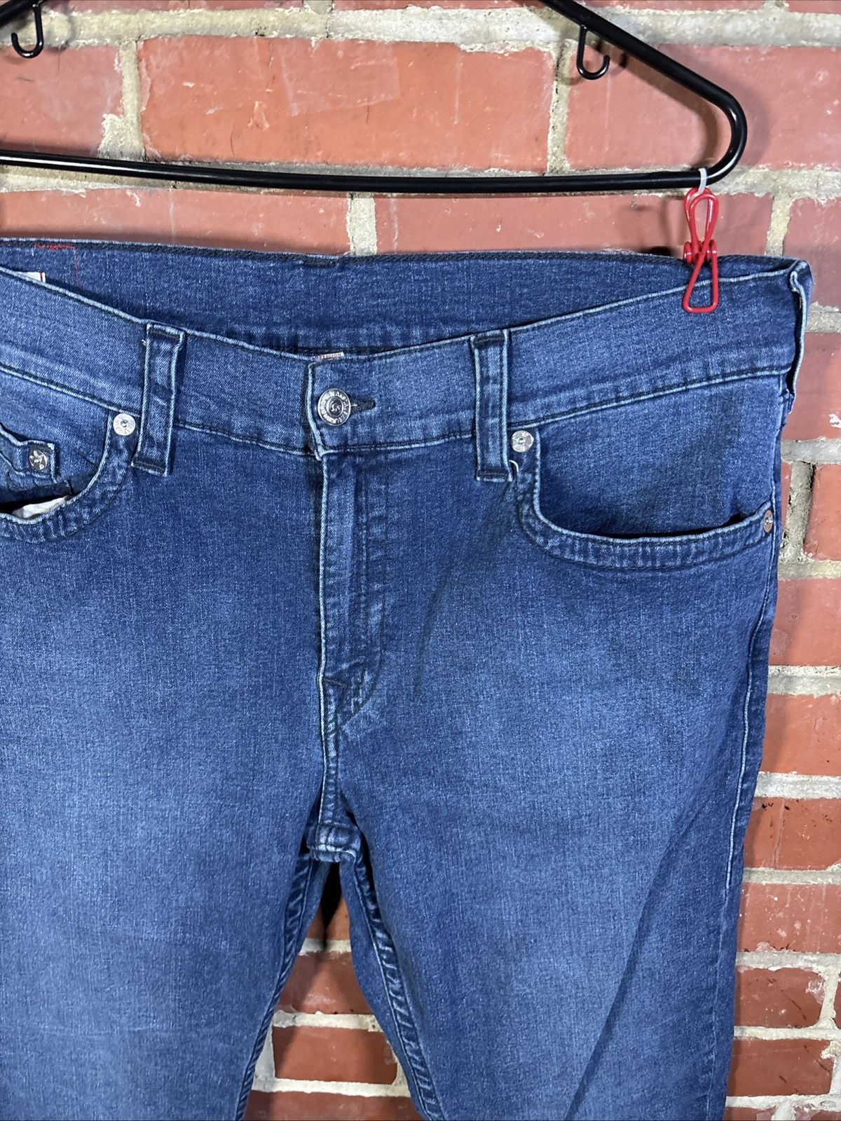 True Religion True Religion Ricky Relaxed Straight Jeans Sz 36 Real 37x30 Size US 37 - 3 Thumbnail