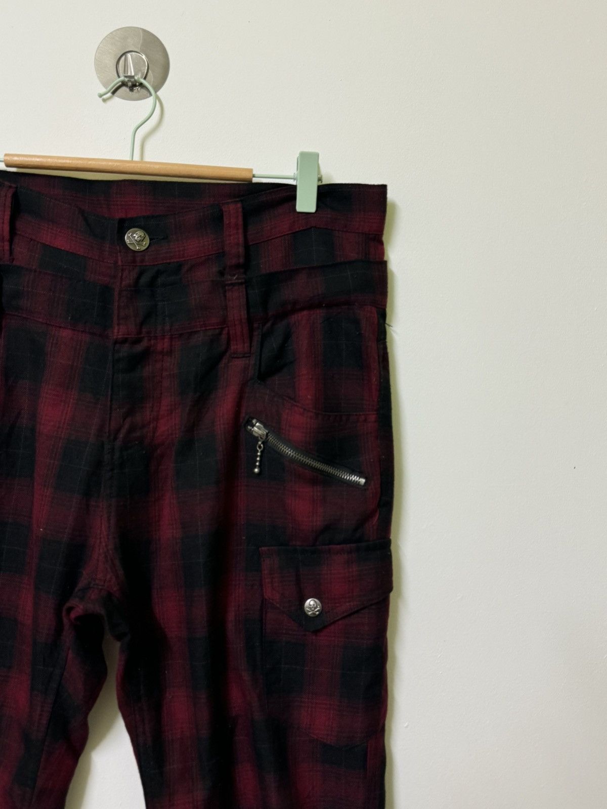 Hysteric Glamour × If Six Was Nine × Japanese Brand VINTAGE PLAID TARTAN DOUBLE FOCUS STACKED PANT Size US 34 / EU 50 - 6 Thumbnail