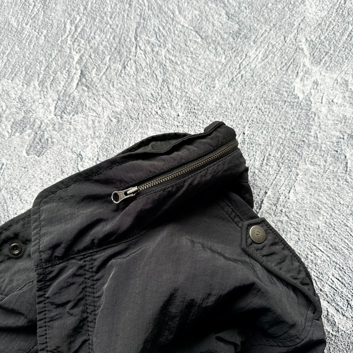 Armani Men’s Armani Jeans Nylon Jacket Full Zip Multi Pocket Black Size US M / EU 48-50 / 2 - 11 Thumbnail