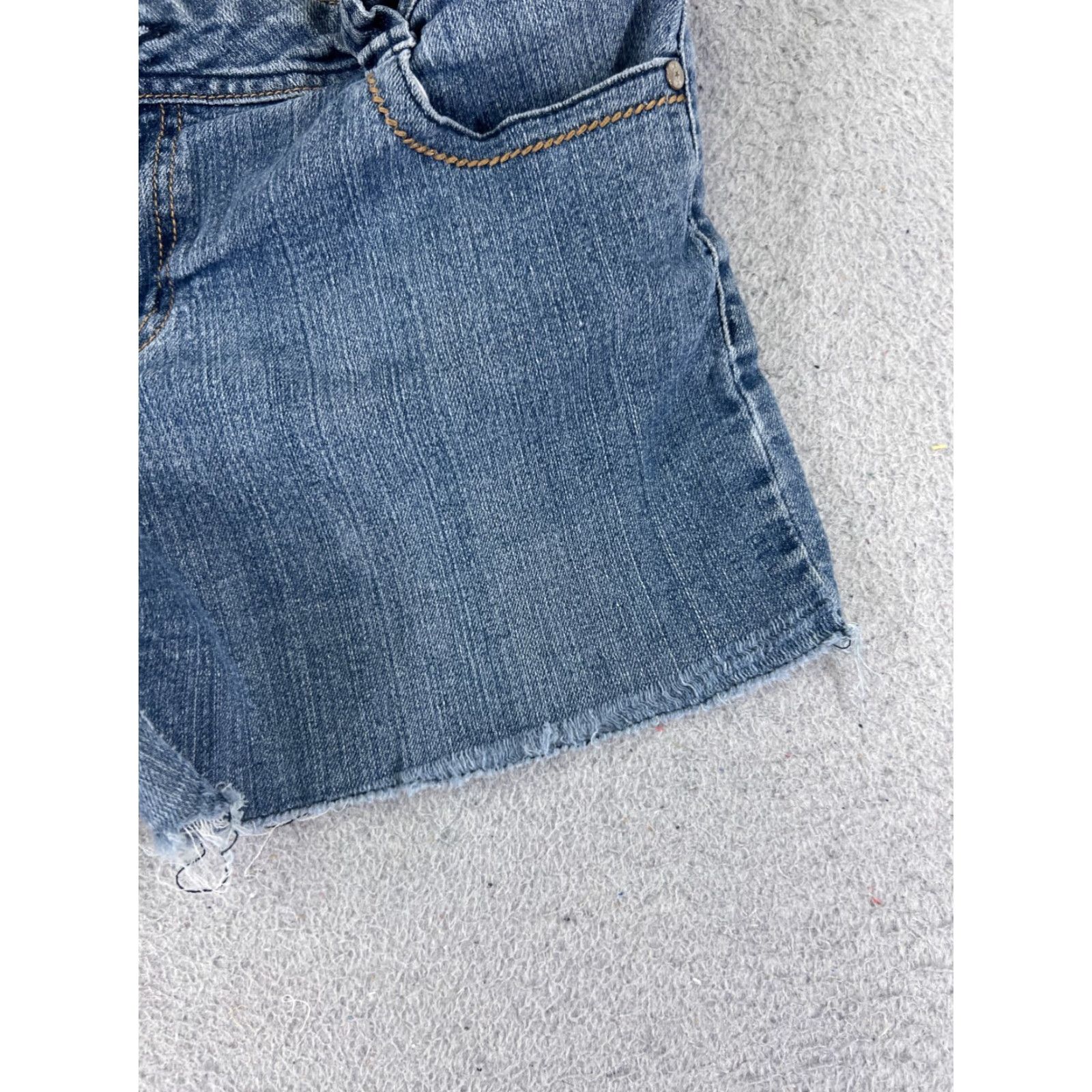 Vintage LEI Denim Shorts Womens 30 Blue Jean Cutoff Low Rise Pockets 5-Pocket Design 30x5 Casual Summer Size 30" / US 8 / IT 44 - 2 Thumbnail