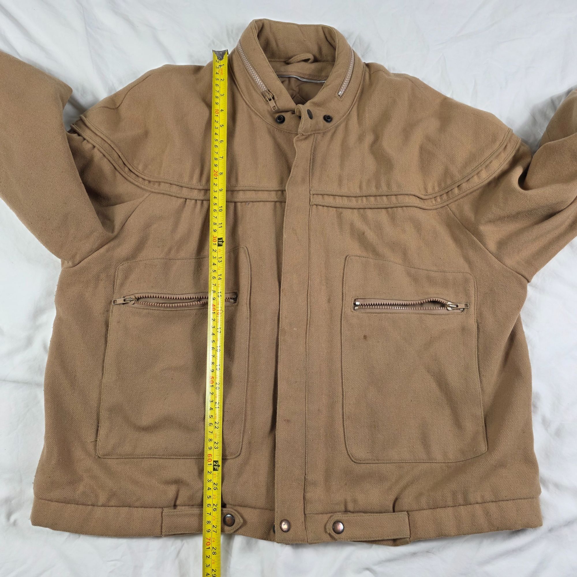 Other Vintage Hill & Archer Mens XL Tan Full Zip Jacket Pockets Ca Size US XL / EU 56 / 4 - 9 Thumbnail
