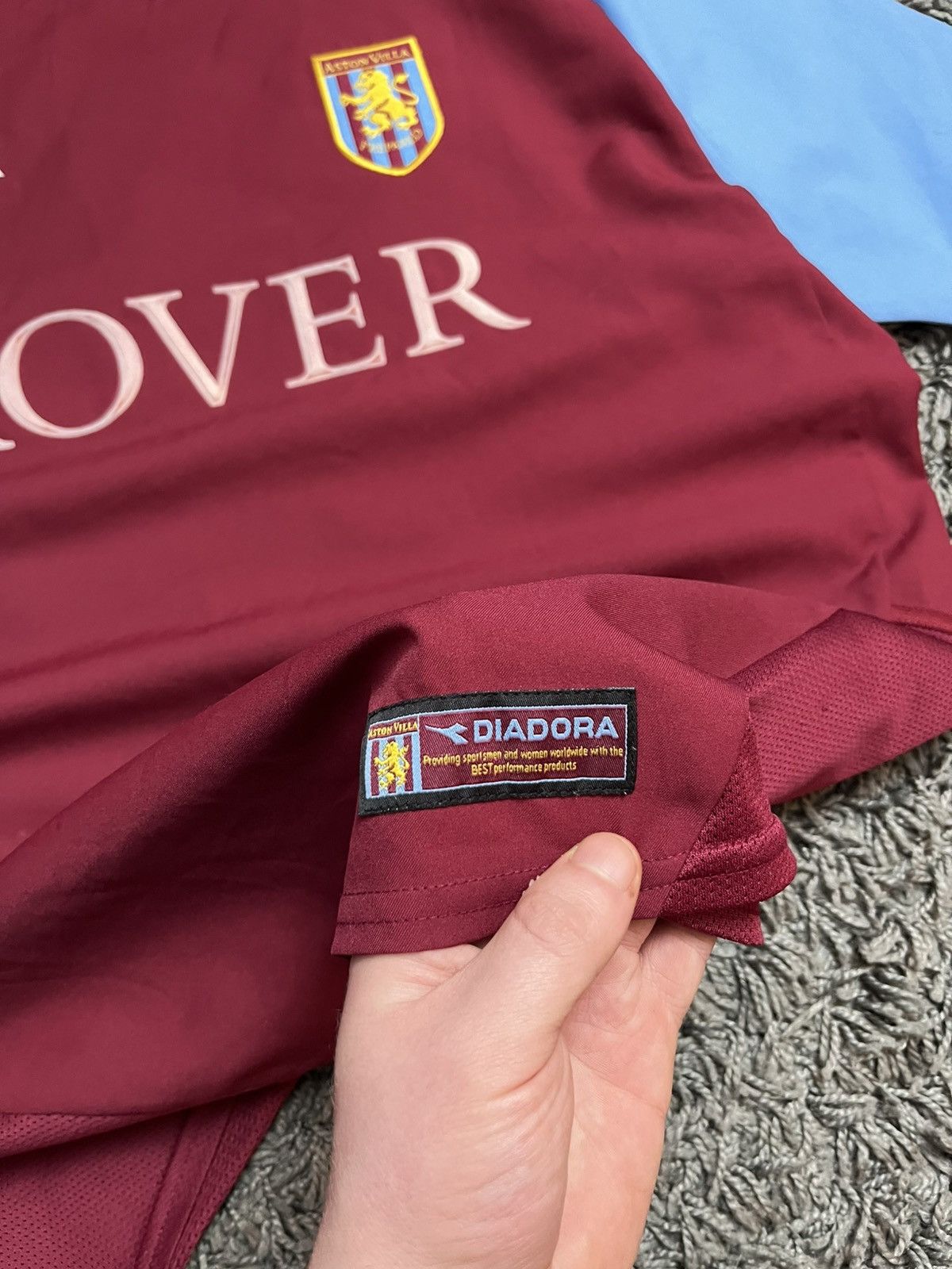 Diadora 2003 Aston Villa Home Kit - Rare Rover Sponsor - Diadora Size US S / EU 44-46 / 1 - 8 Thumbnail
