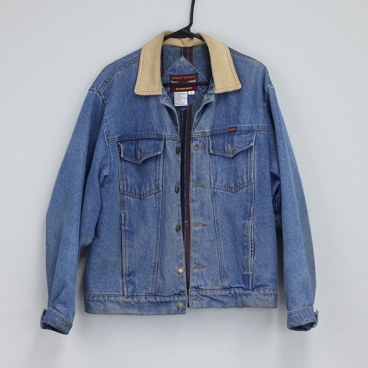 Rustler × Wrangler Vintage Rustler Lined Denim Jacket Size US M / EU 48-50 / 2 - 1 Thumbnail