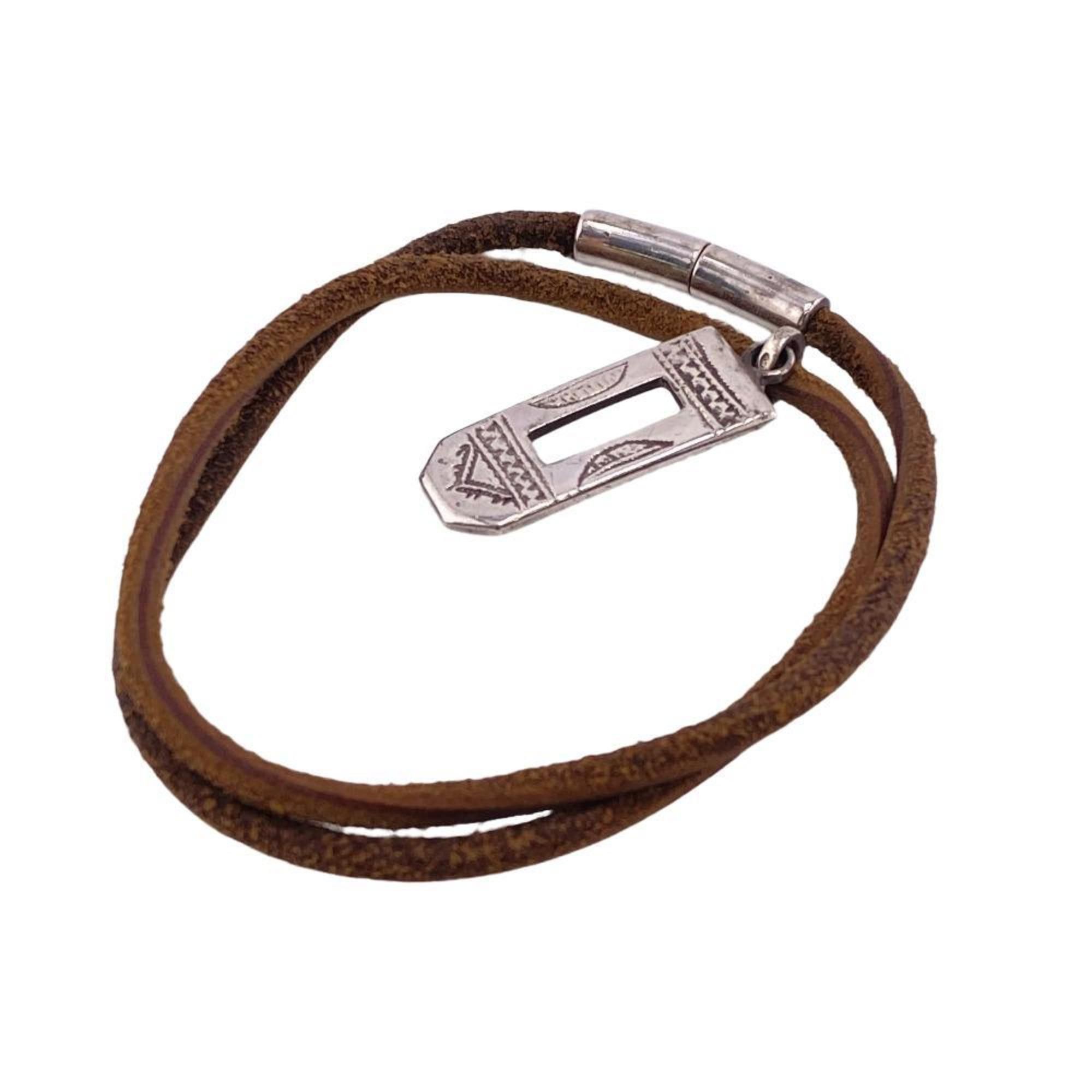 image of Hermes Touareg 925 Bracelet Brown Men's Z0006479