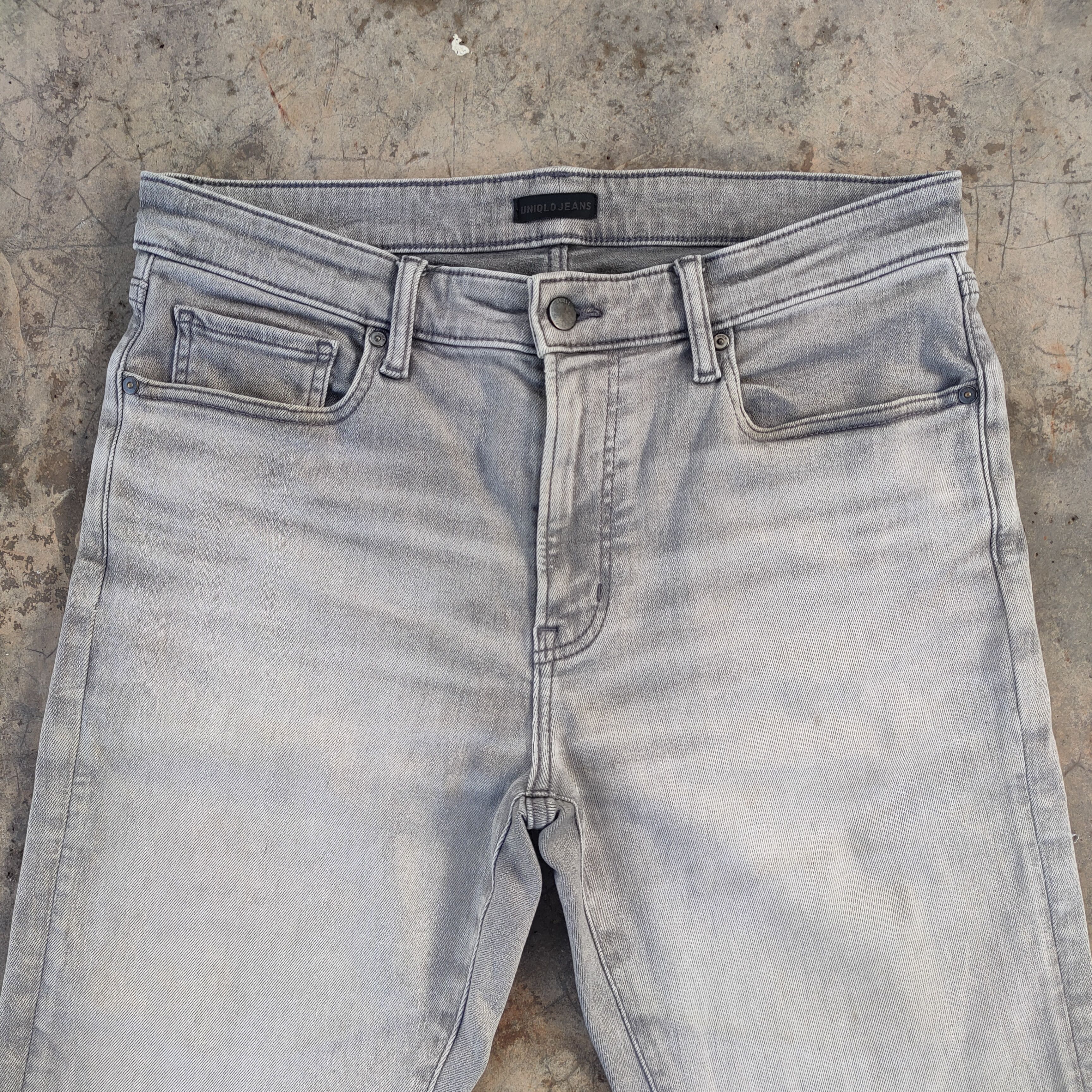 Japanese Brand Vintage skinny japanese faded jean denim pants Size US 33 - 3 Thumbnail