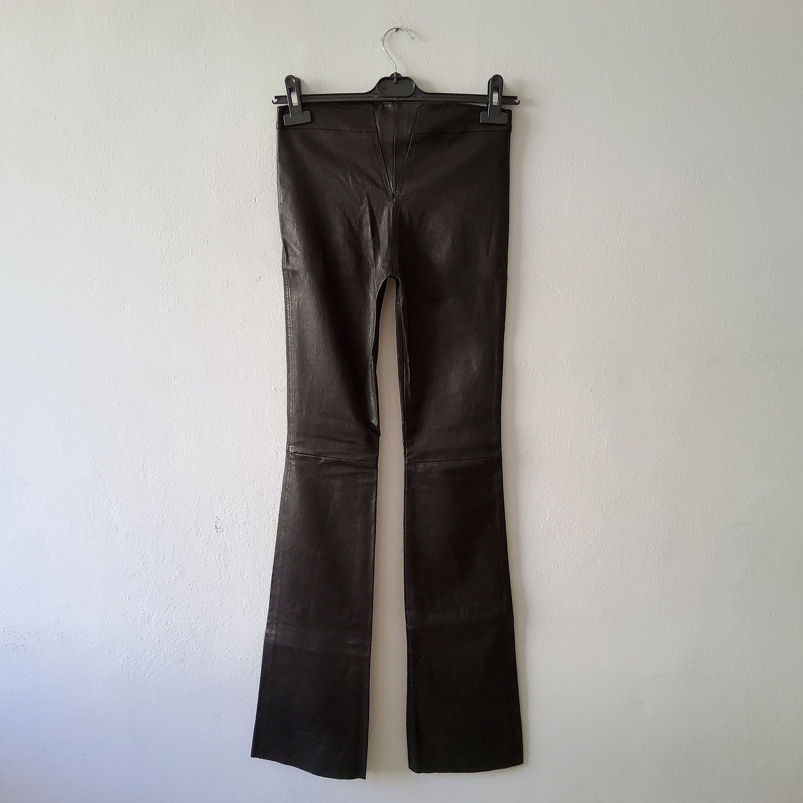 Jitrois Jitrois vintage y2k 2010s second skin leather bootcut pants Size 25" / US 0 / IT 36 - 5 Thumbnail