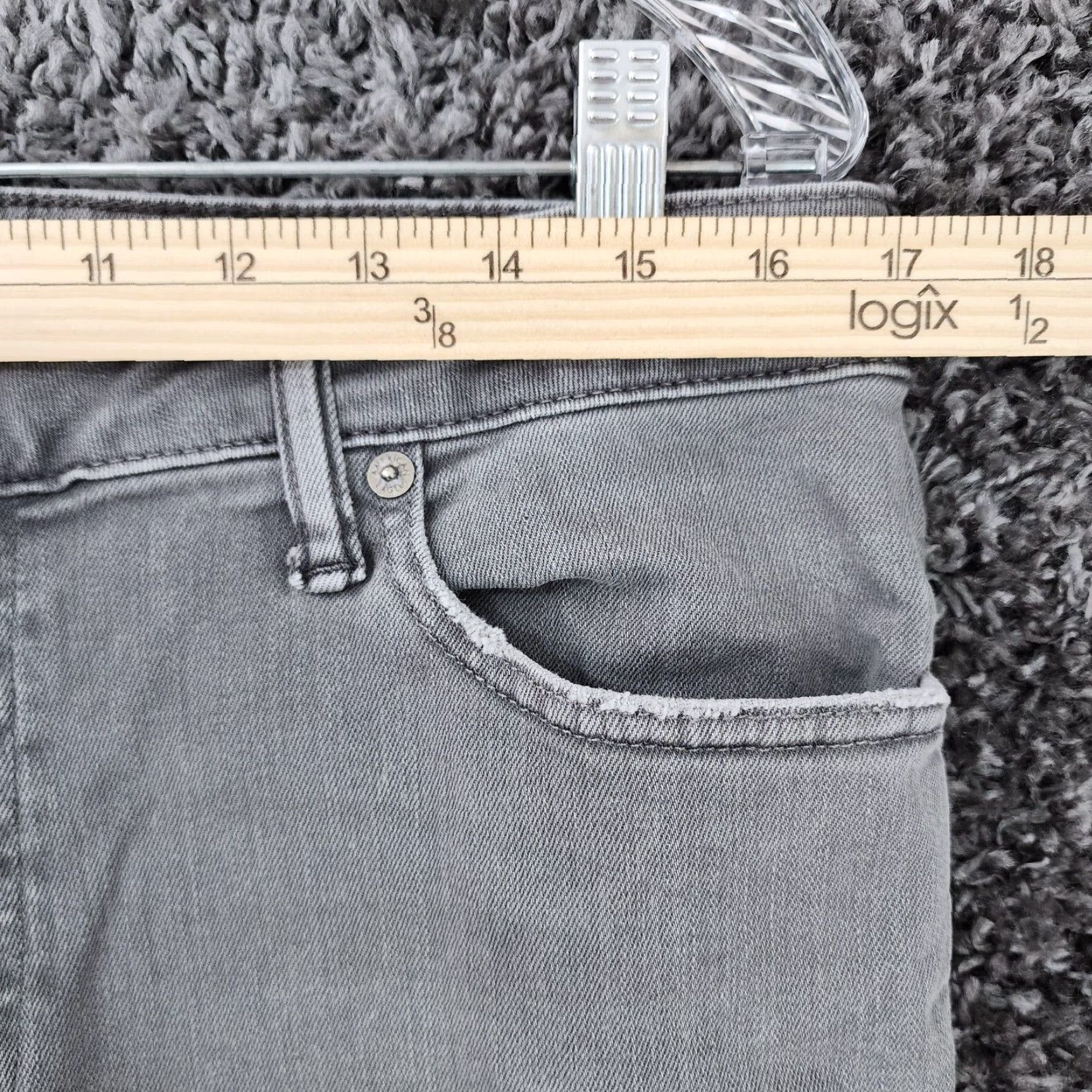American Eagle Outfitters American Eagle Mens Slim Flex Gray Jeans Size 34x31 Size US 34 / EU 50 - 4 Thumbnail