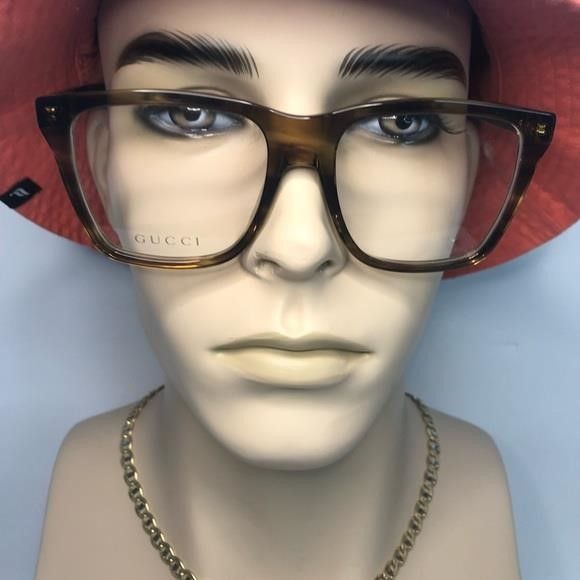 Gucci New Authentic GUCCI GG0452O 004 Oversized Eyeglasses Size ONE SIZE - 5 Thumbnail
