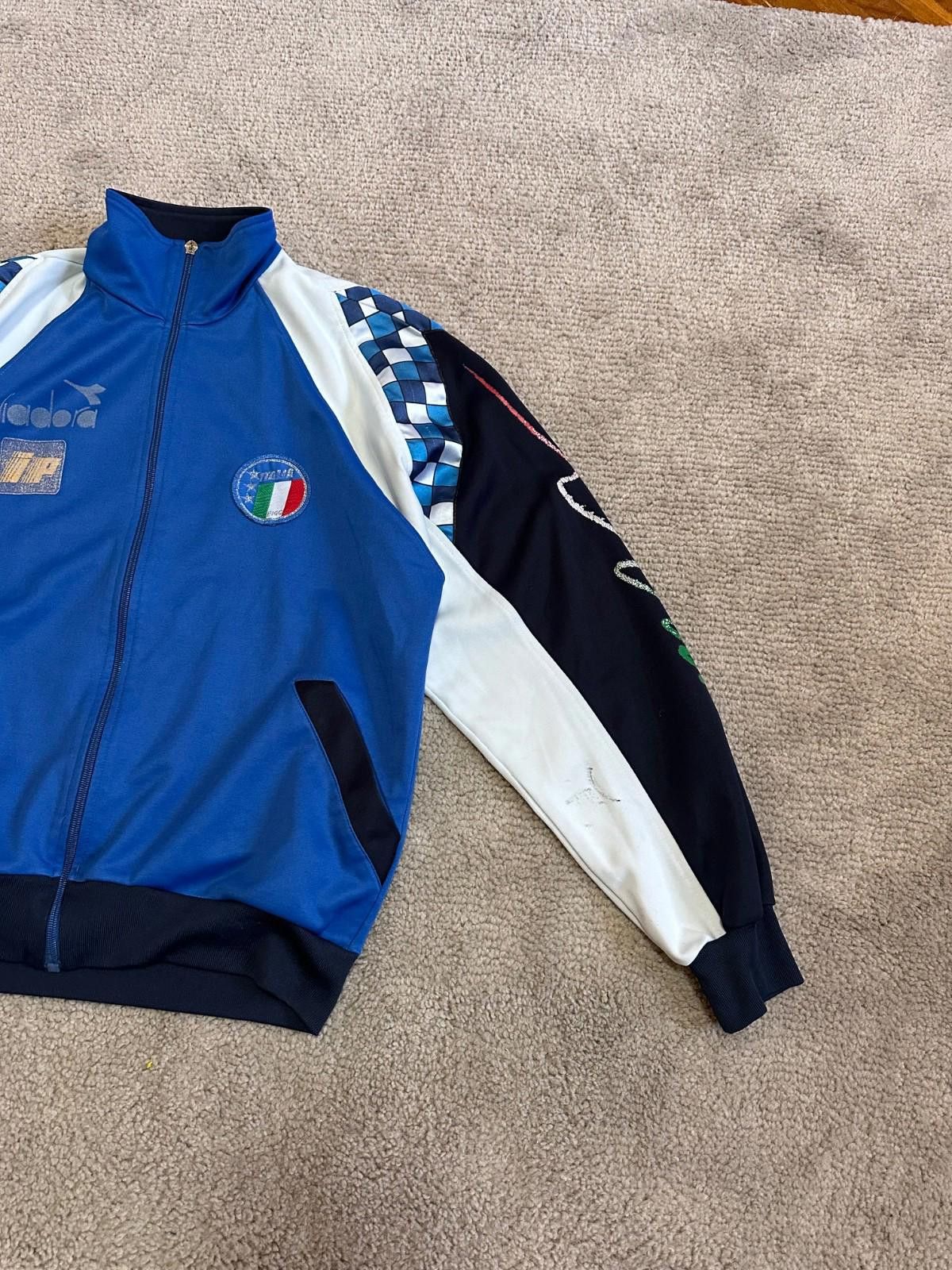 Diadora Italy 90/92 National Team Diadora Track Jacket 90s Football Size US L / EU 52-54 / 3 - 4 Thumbnail