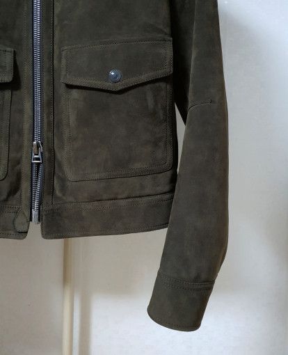 Tom Ford o1sm1stk0824 Suede Out Pocket Jacket in Dark Green Size US M / EU 48-50 / 2 - 3 Thumbnail