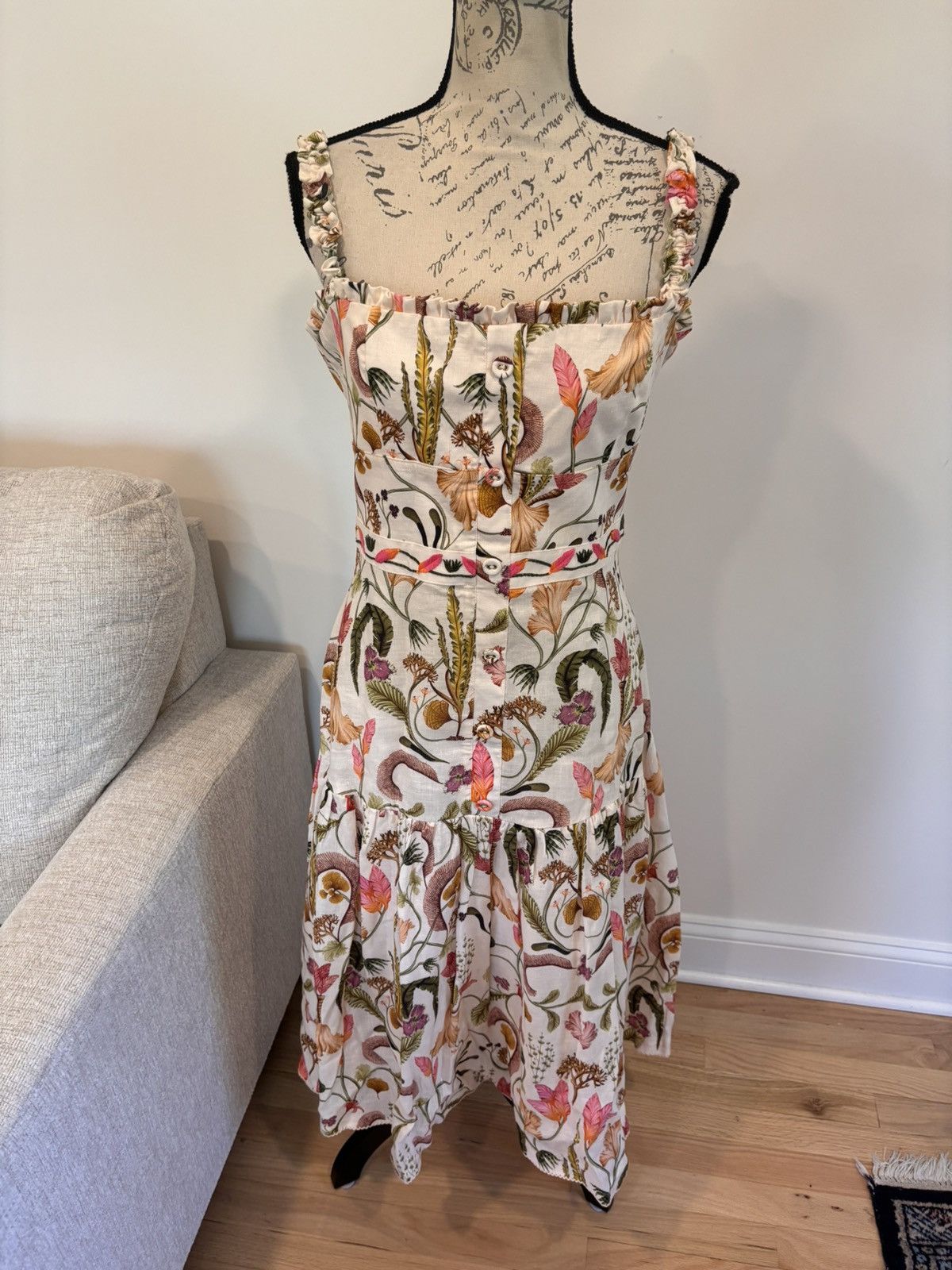 AGUA by Agua Bendita AGUA BY AGUA BENDITA Nispero Habitat Midi Dress size large Size L / US 10 / IT 46 - 4 Thumbnail