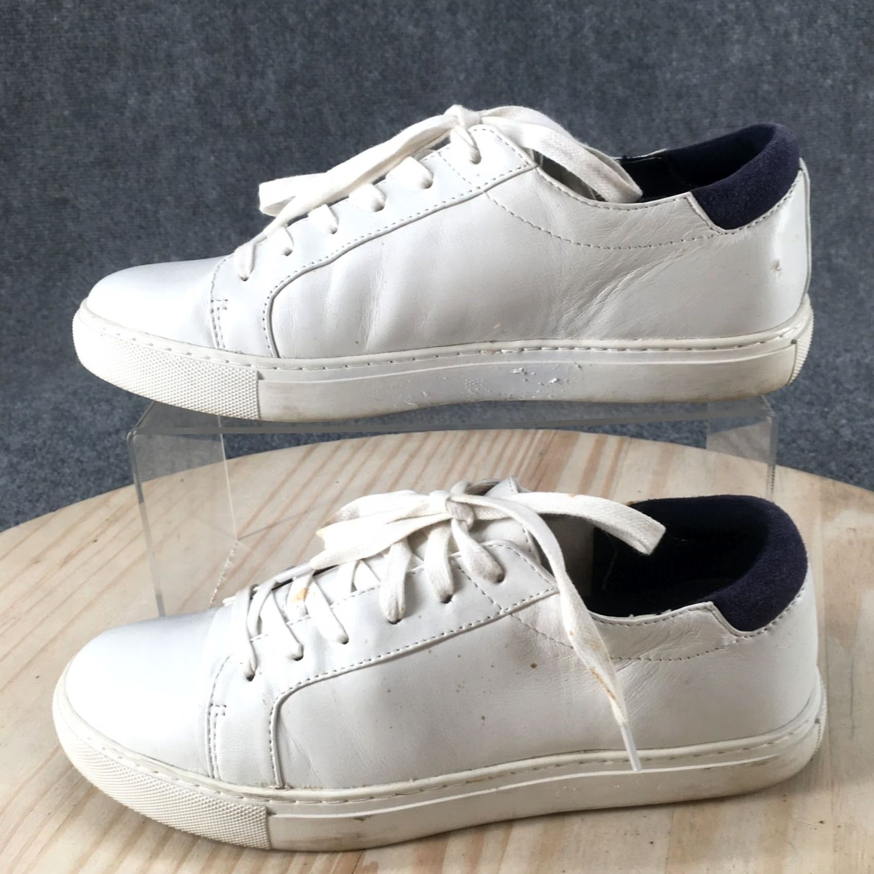 Kenneth Cole Kenneth Cole Shoes Womens 7 M Kam Casual Low Top Sneakers White Leather Lace Up Size M / US 6-8 / IT 42-44 - 2 Thumbnail
