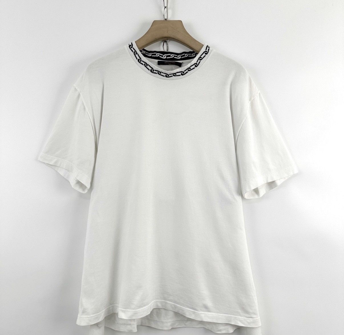 Louis Vuitton Louis Vuitton Jacquard Chain Ribbed Neck Short Sleeve K12 Size US XXL / EU 58 / 5 - 1 Thumbnail