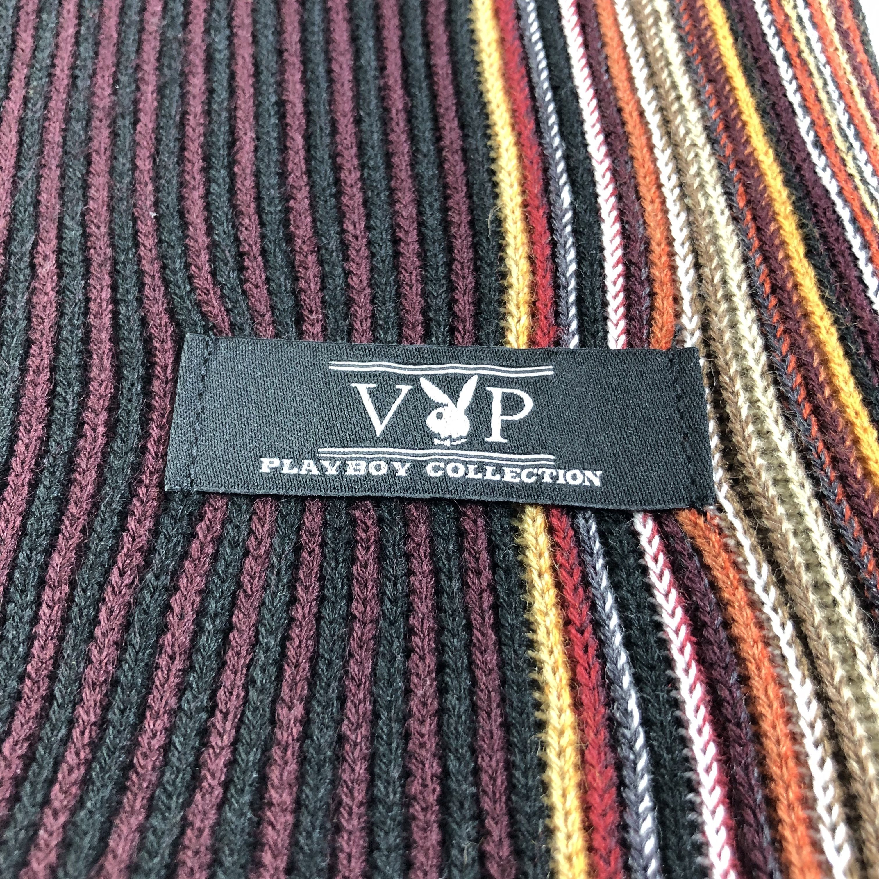 Playboy Playboy Stripe Knit Scarf Muffler Neckwear V2273 Size ONE SIZE - 5 Thumbnail