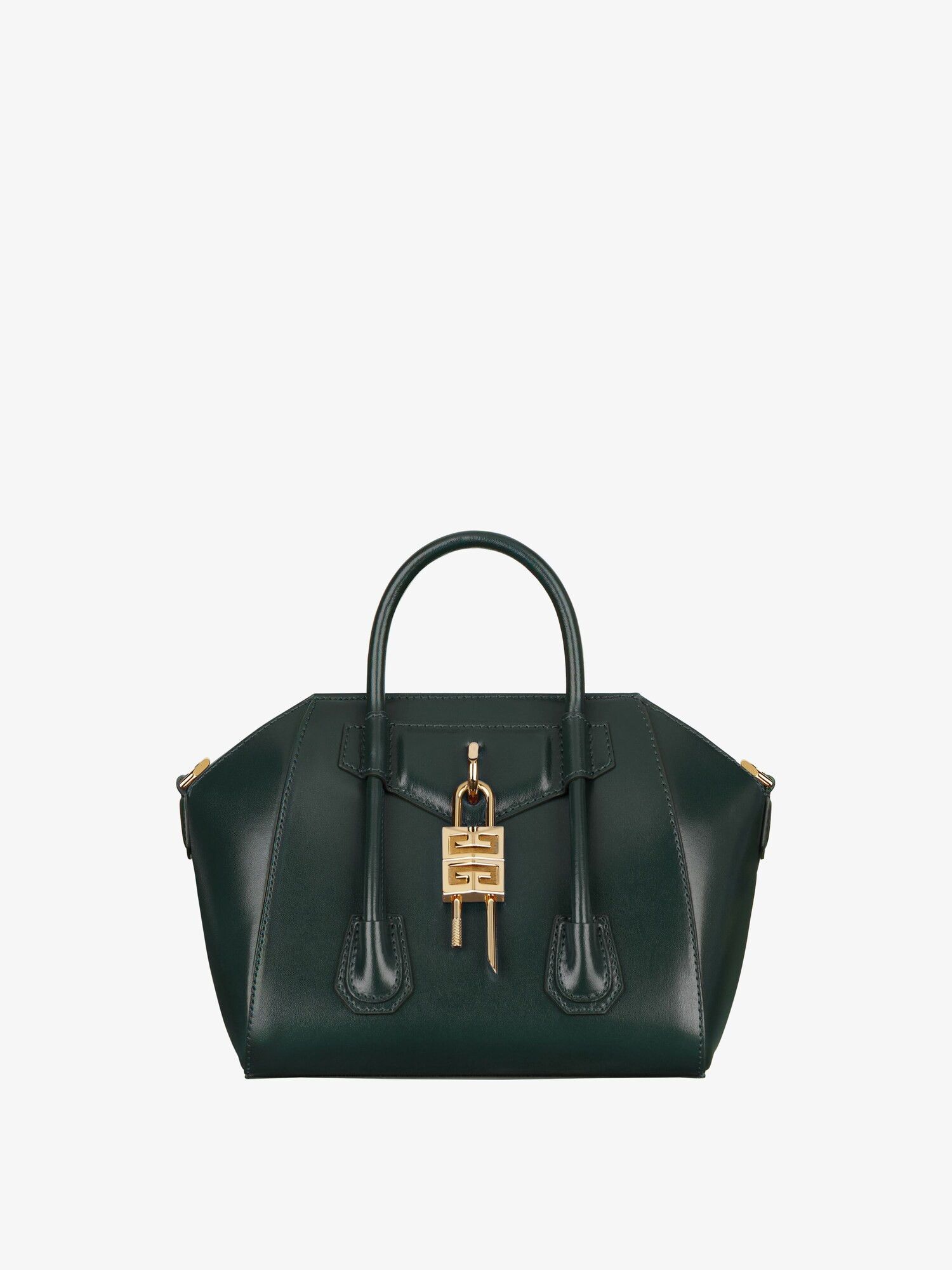 Givenchy o1srvl11e0725 Size: OS / Antigona Lock-Mini Bag in Green Size ONE SIZE - 1 Thumbnail