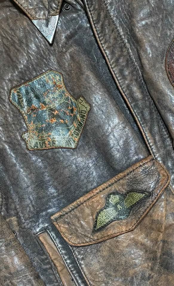 Avirex Vintage Avirex A-2 Brown Leather Bomber Flight Jacket 1980s Size US M / EU 48-50 / 2 - 4 Thumbnail