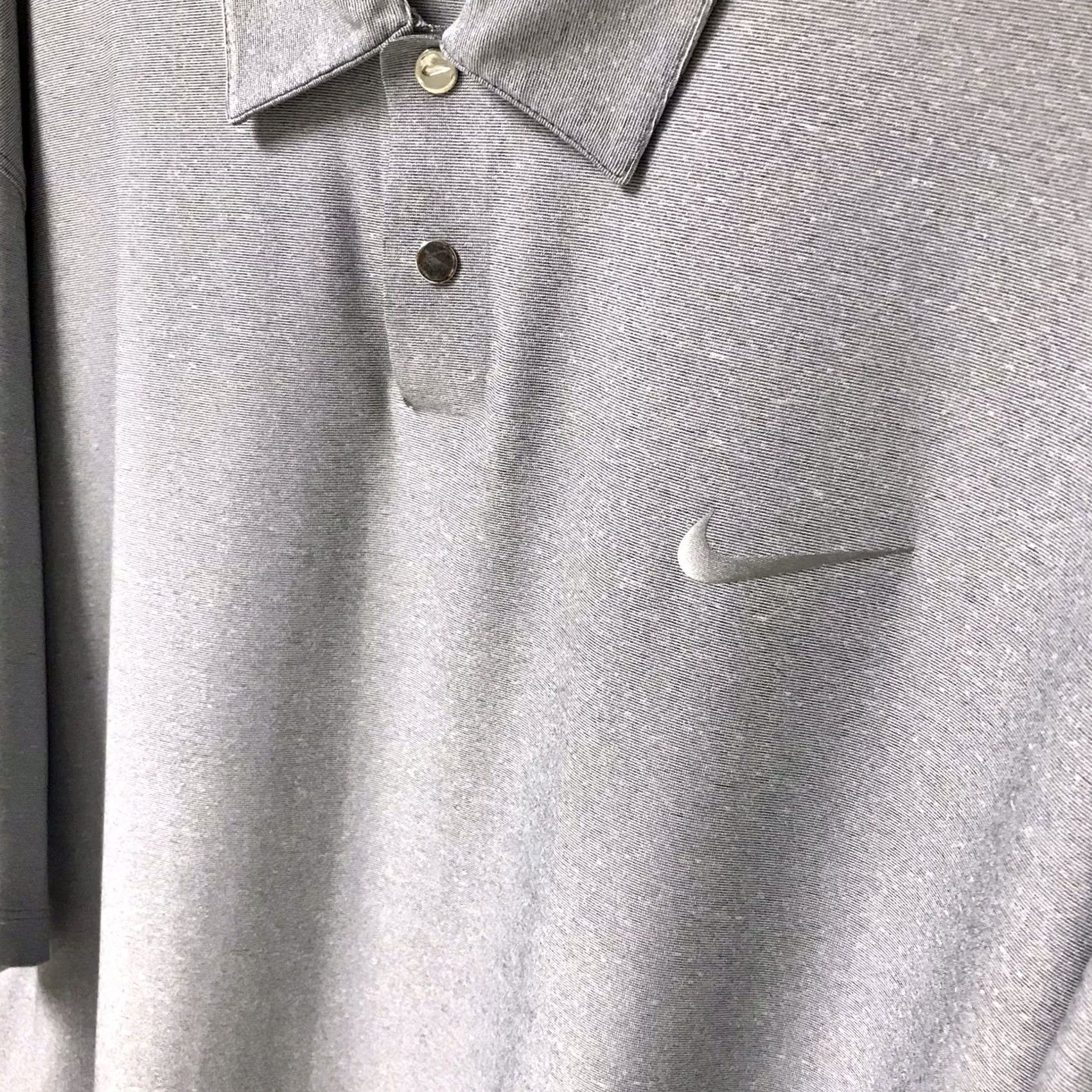 Nike Nike Tiger Woods Collection Polo Shirt Golf Dri-Fit XL Gray Mens Short Sleeve Polo Shirt Size US XL / EU 56 / 4 - 3 Thumbnail