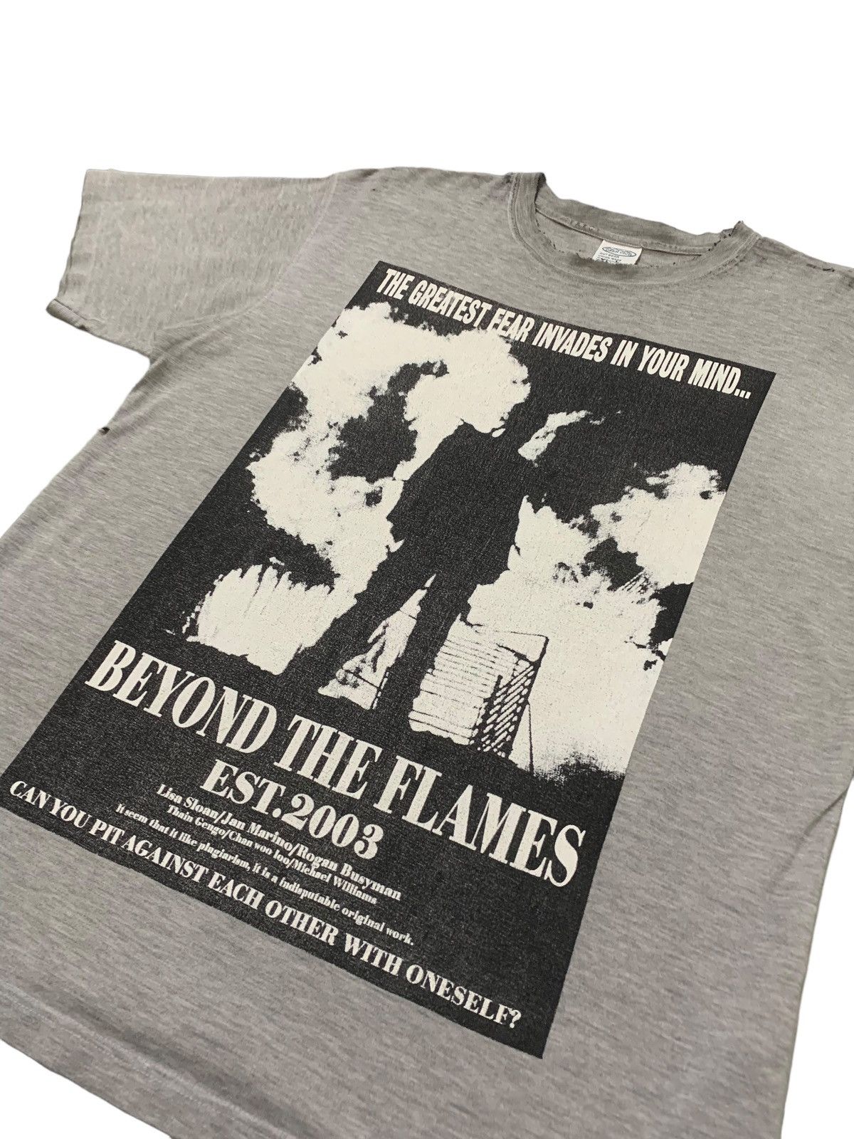 20471120 Beyond The Flames Greatest Fear Invades Trash Distressed Tee Size US L / EU 52-54 / 3 - 3 Thumbnail