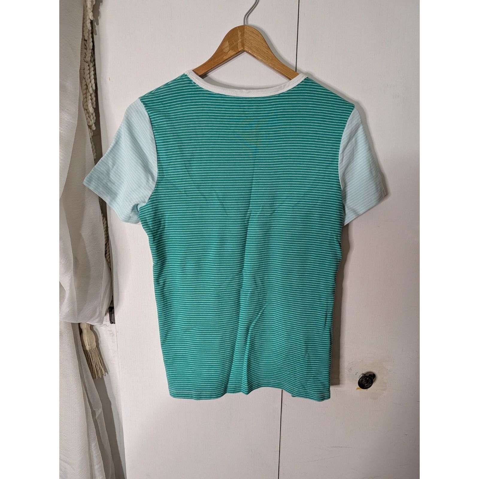 Lands' End Lands End Womens Global Stripe Short Sleeve Tee TShirt Large Size L / US 10 / IT 46 - 6 Thumbnail