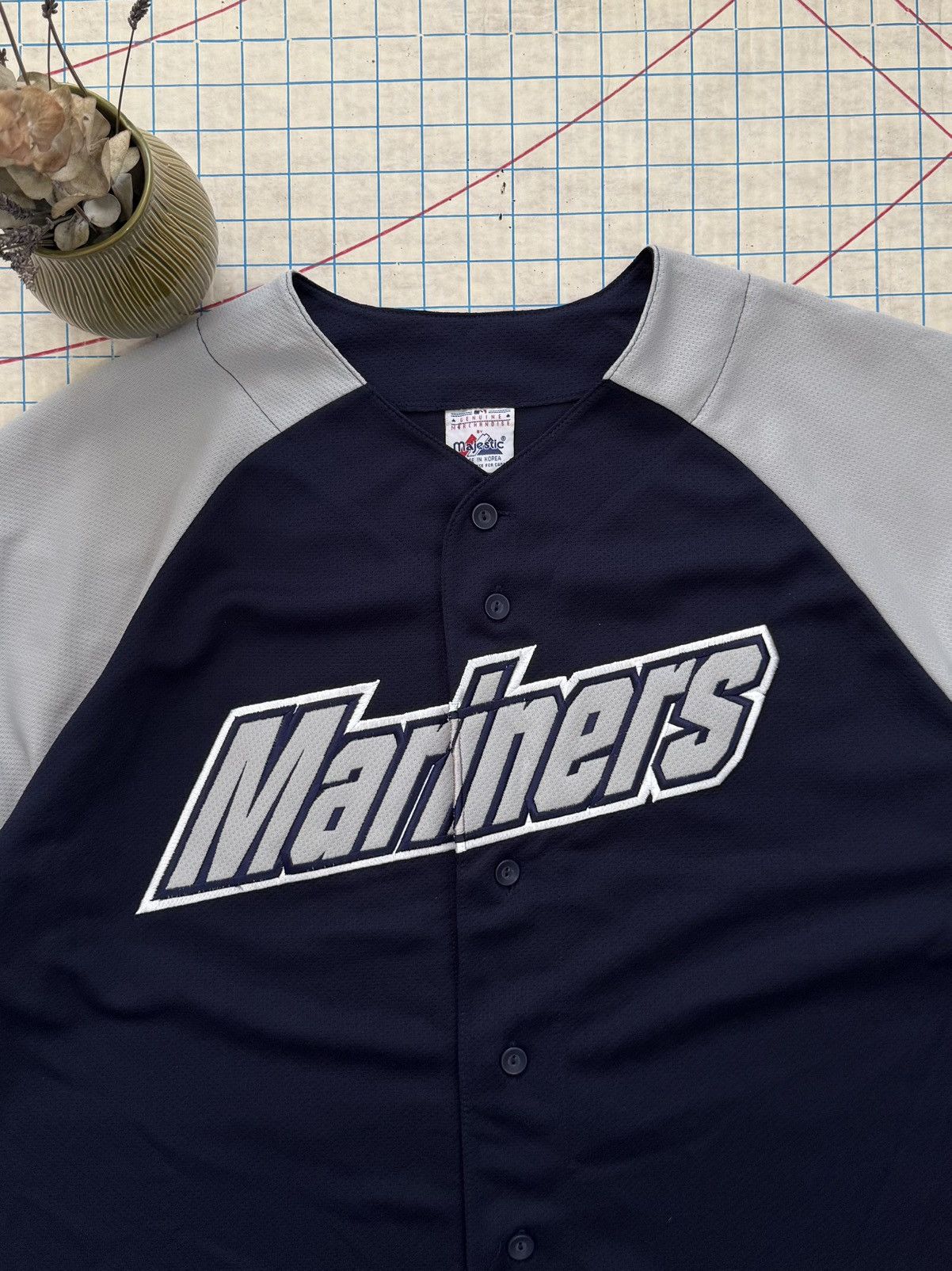MLB × Majestic × Vintage Vintage Majestic Seattle Mariners John Olerud #5 Jersey XXL Size US XXL / EU 58 / 5 - 4 Thumbnail