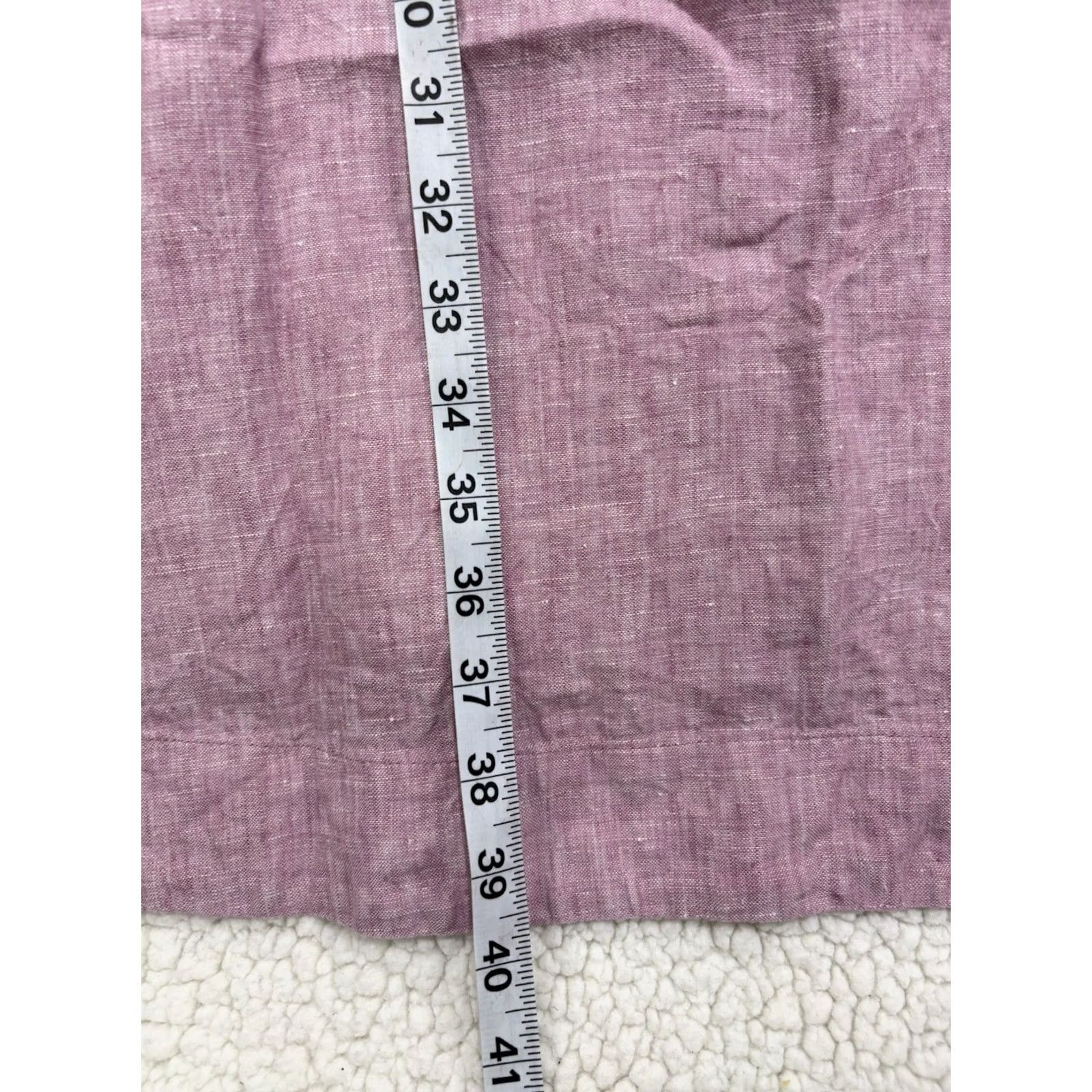 Soft Surroundings VINTAGE Soft Surroundings Pink Linen Short Sleeve Dress Pockets Womens M Size 32" / US 10 / IT 46 - 7 Thumbnail