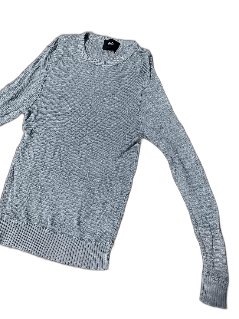Dolce & Gabbana Dolce&Gabbana Light Gray Knitted Sweater Size US L / EU 52-54 / 3 - 1 Thumbnail