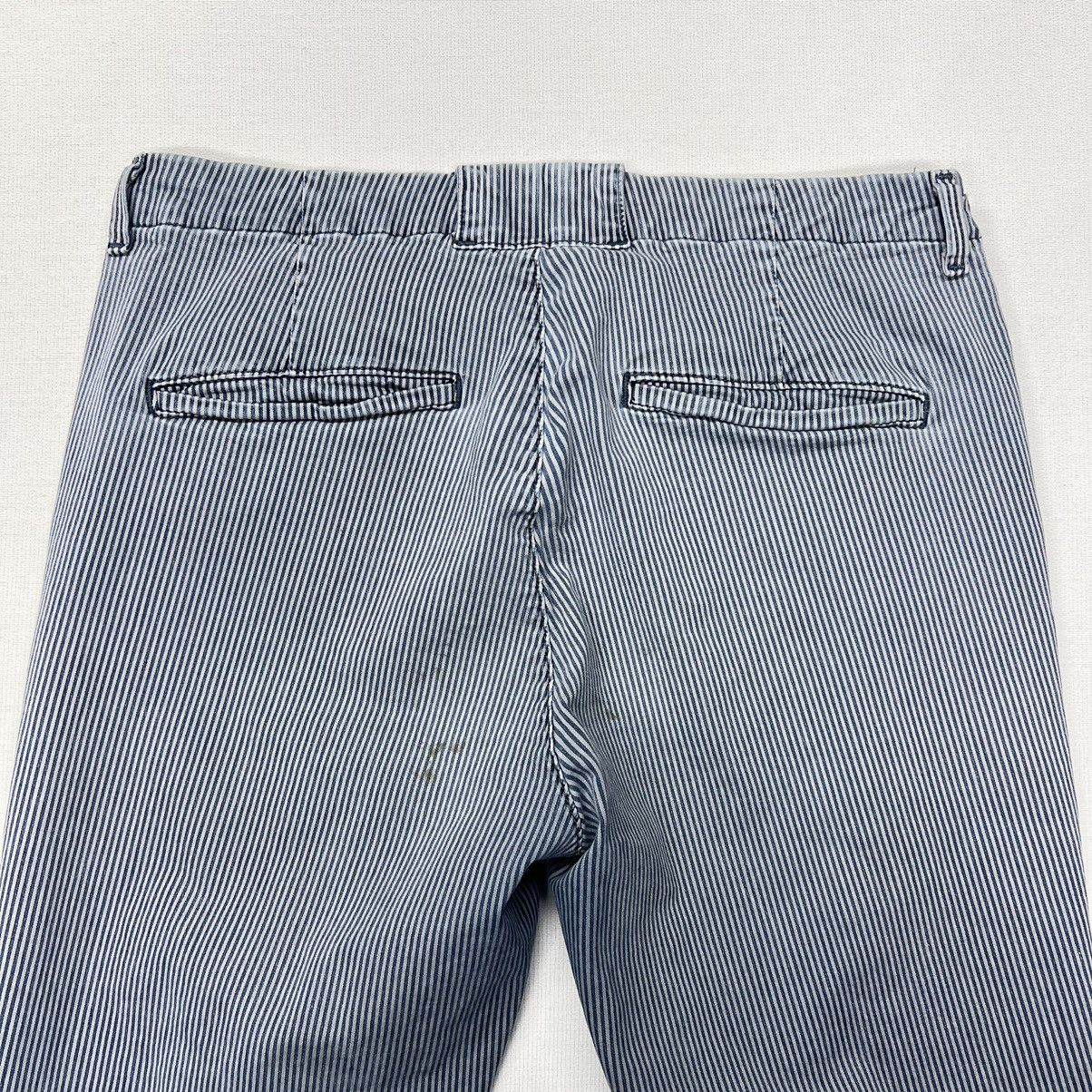 Vince Vince Pants Blue Striped Slim Casual Dress Made In USA Size 30" / US 8 / IT 44 - 12 Thumbnail