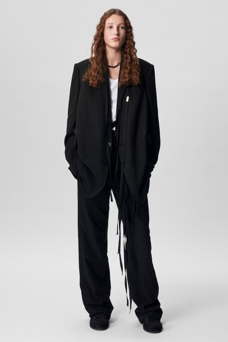 Ann Demeulemeester Belinda Wide Leg Pants Size 26" / US 2 / IT 38 - 14 Thumbnail