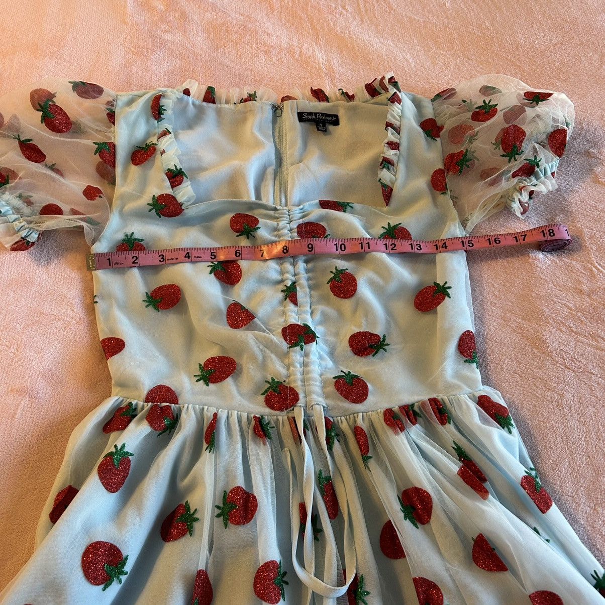 Other Smak Parlour light blue sheer mesh overlay strawberries S Size S / US 4 / IT 40 - 9 Thumbnail