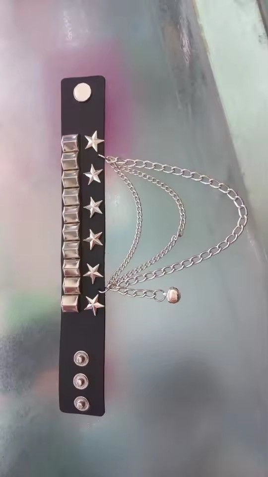 Jewelry Rock Punk Star Bracelet Size ONE SIZE - 2 Thumbnail