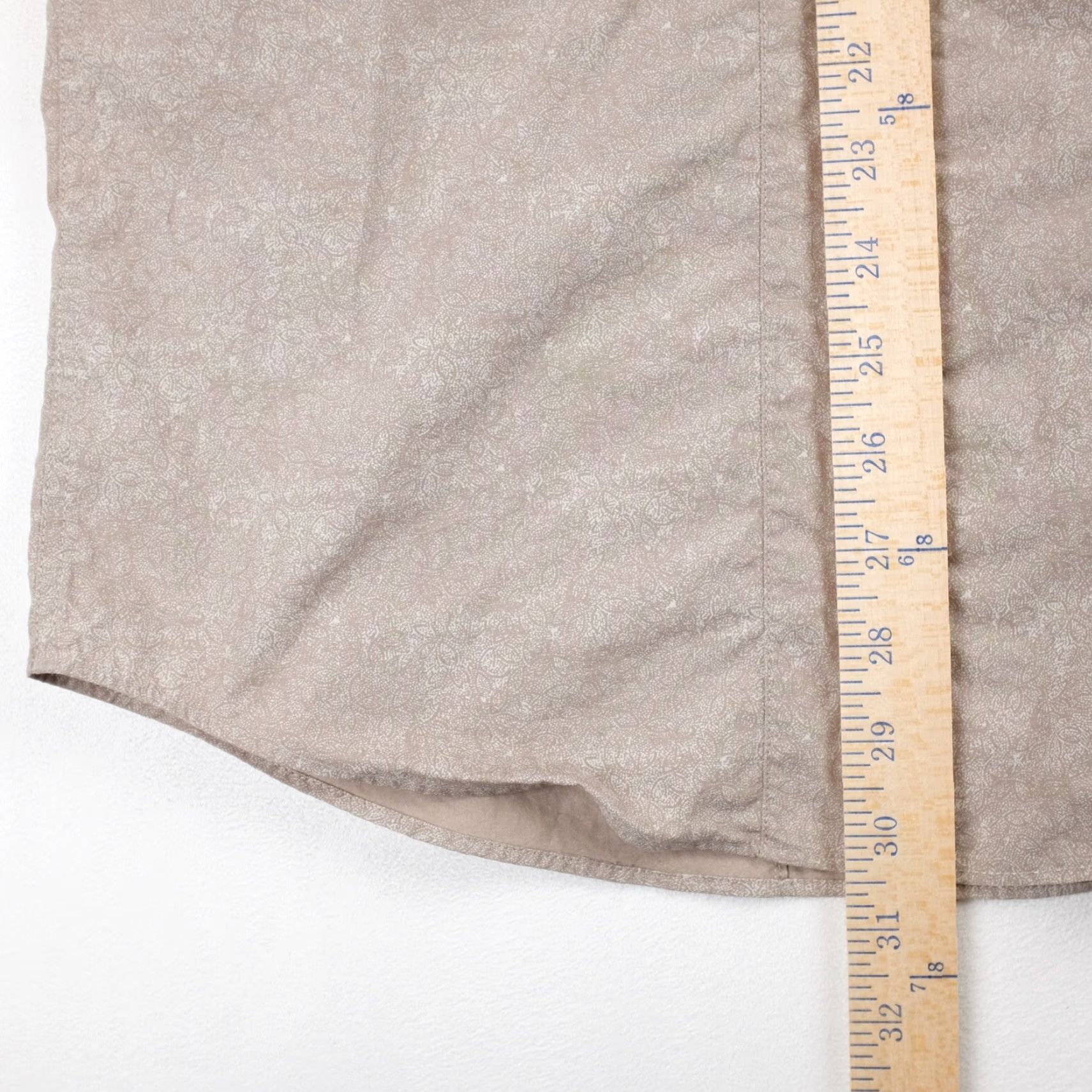 Calvin Klein Calvin Klein Men's Button-Up Shirt Beige Patterned Long Sleeve XL Size US XL / EU 56 / 4 - 4 Thumbnail