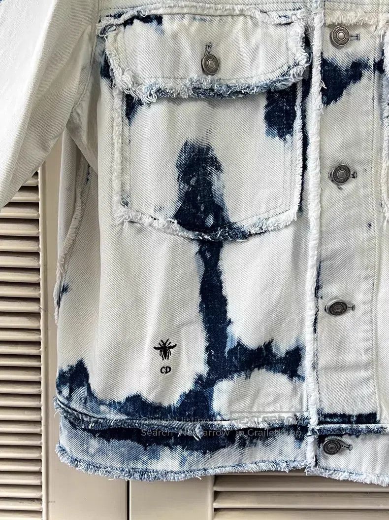 Dior Dior Little bee embroidery logo denim jacket Size XXS / US 00 / IT 34 - 5 Thumbnail