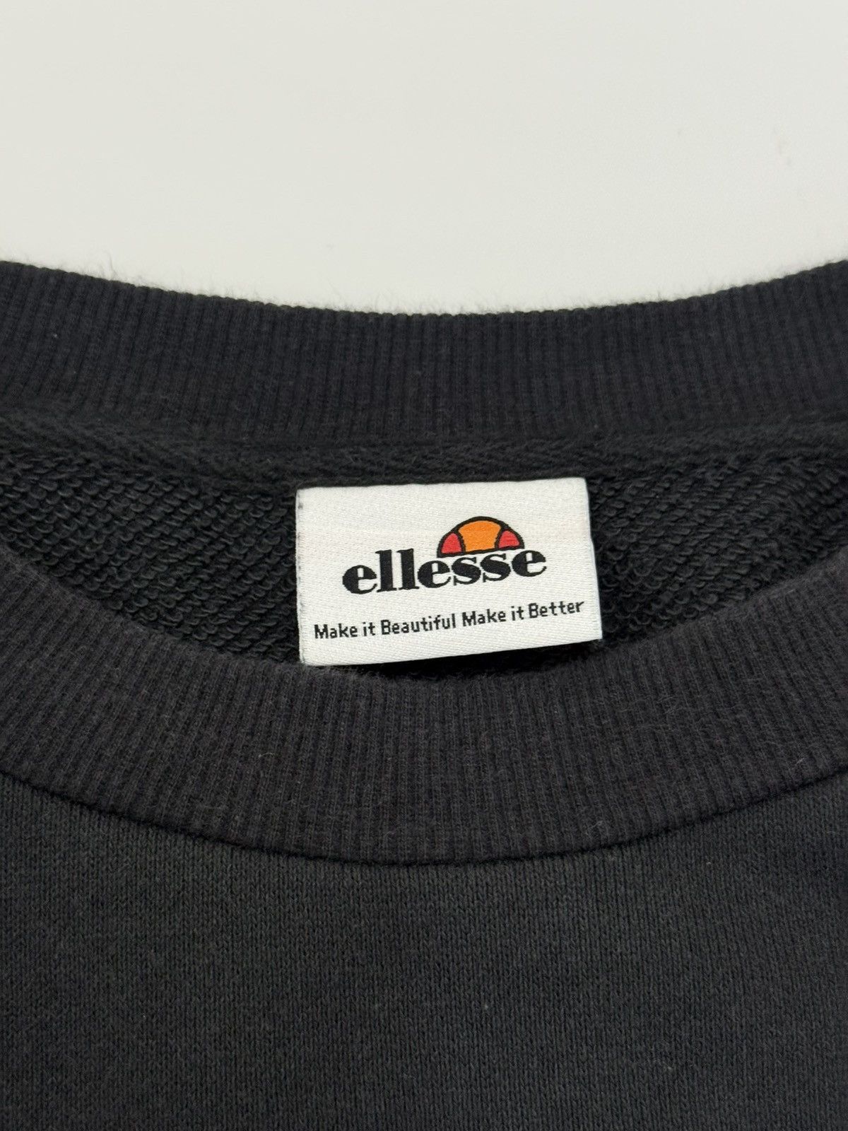 Ellesse 🔥 Ellesse Italy Spellout Black Faded Boxy Sweatshirt - XL Size US L / EU 52-54 / 3 - 5 Thumbnail
