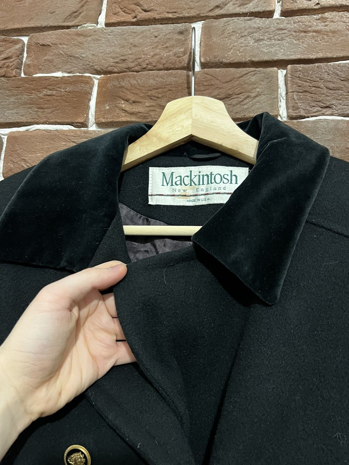 Kiko Kostadinov Vintage 90s MACKINTOSH Wool Double - Breasted Coat Jacket Size L / US 10 / IT 46 - 4 Thumbnail