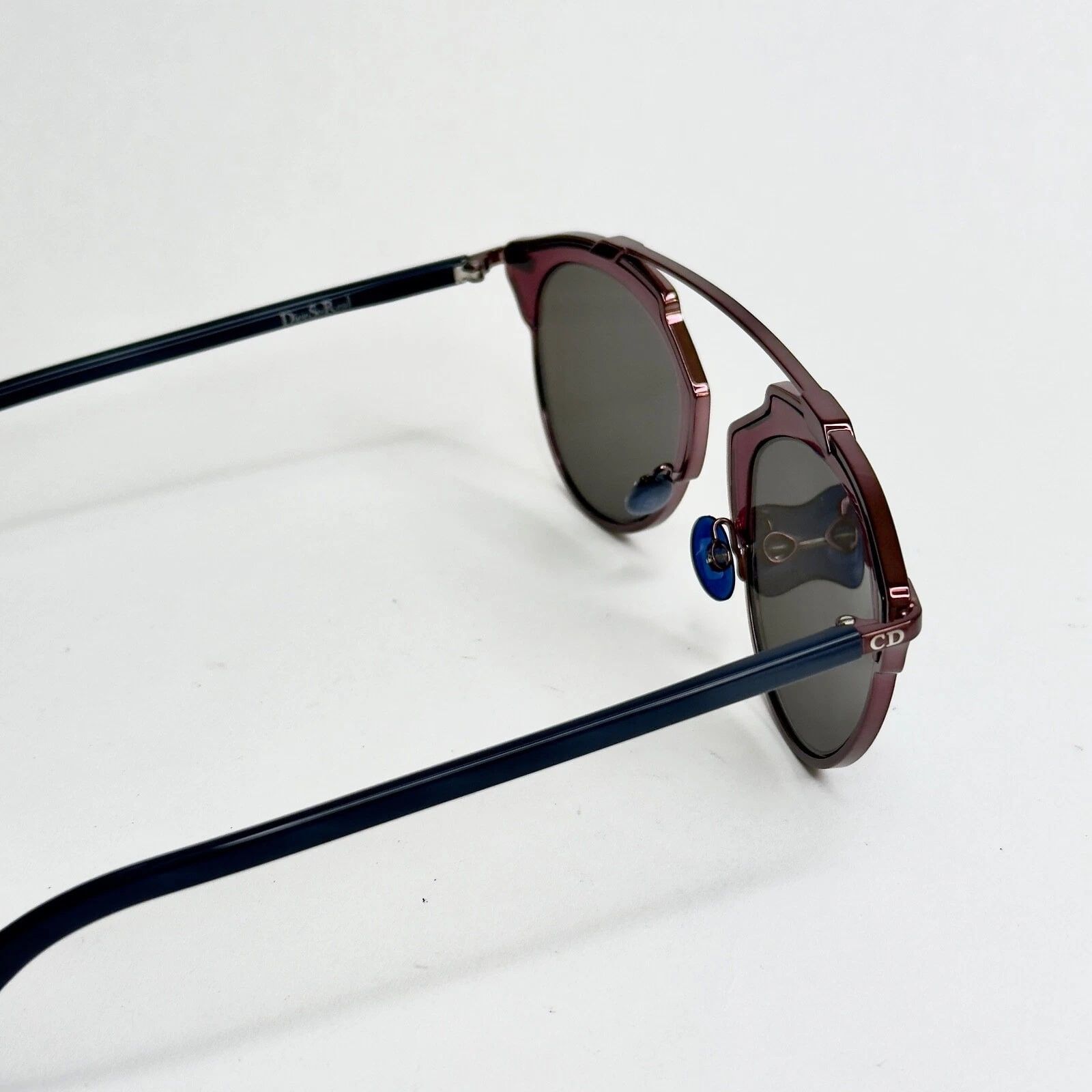 Christian Dior Monsieur CHRISTIAN DIOR SO REAL Burgundy Blue Metal DIORSOREAL SOREAL Size ONE SIZE - 8 Thumbnail