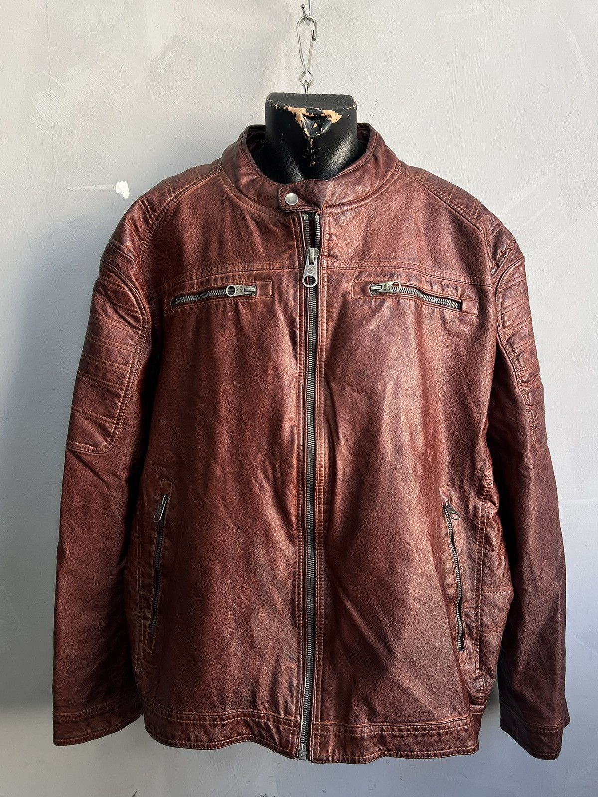 14th Addiction Racing zipper moto jacket 14th addiction style y2k Size US XL / EU 56 / 4 - 1 Thumbnail