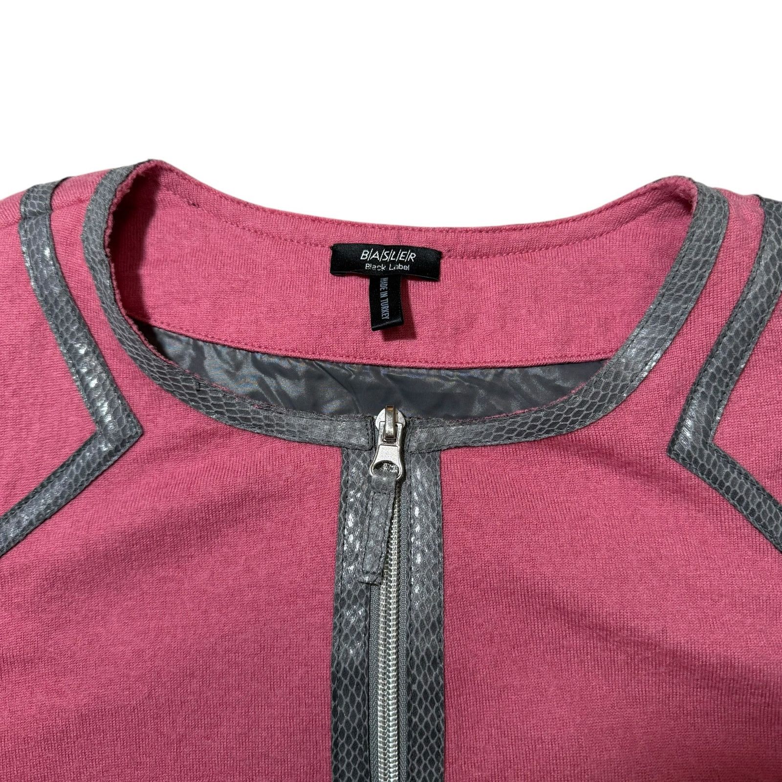 Other Basler Black Label Wool Jacket Zip Up Pink Gray Trim Size 44 Size XL / US 12-14 / IT 48-50 - 7 Thumbnail