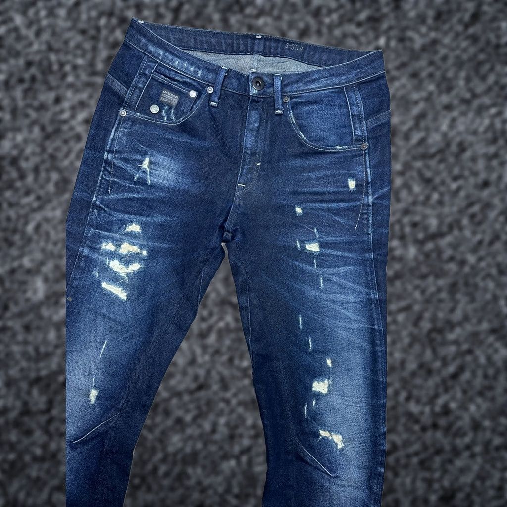 G-Star G-Star Arc Jeans Womens Kate Tapered Denim Pants Size 25 Blue Slim Regular Cotton Denim 3D Arc Size 42" / US 20 - 1 Thumbnail
