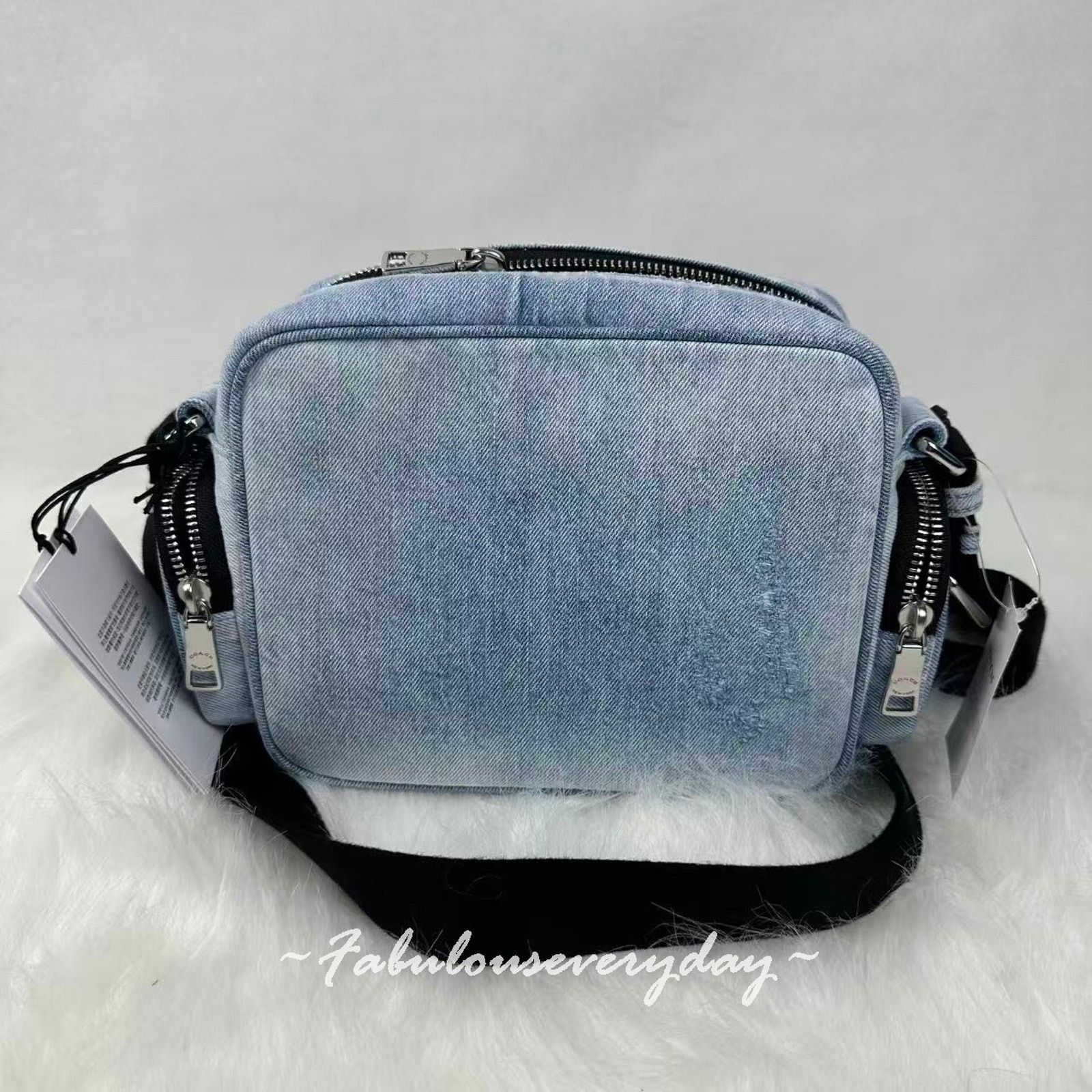 Coach Coach Men's Fletcher xbody Loved Sig Denim Light Indigo Size ONE SIZE - 3 Thumbnail