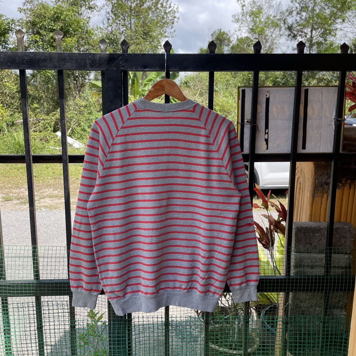 Adidas 🔥Vintage 90s Adidas Club Striped Crewneck Sweatshirts Size US S / EU 44-46 / 1 - 1 Thumbnail