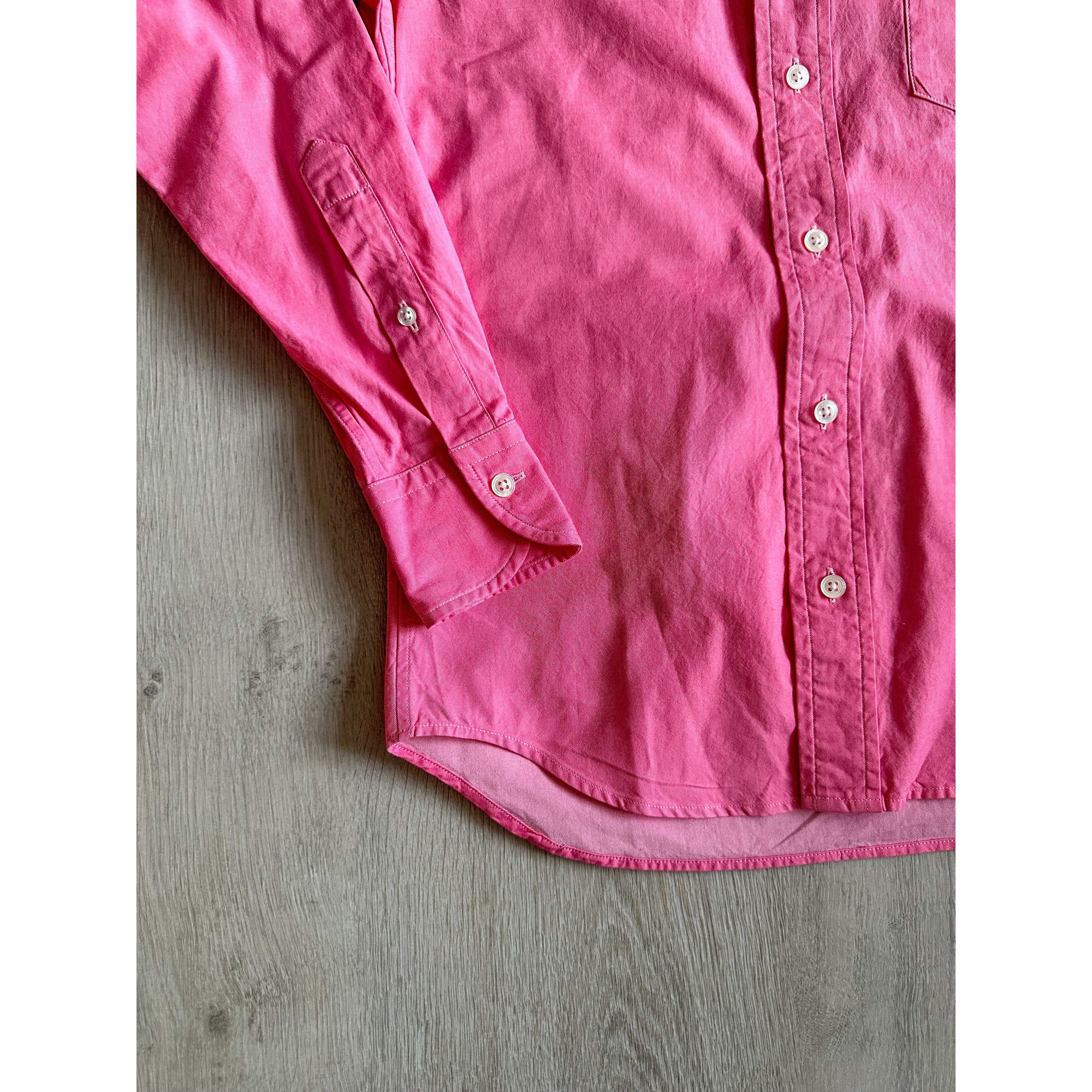 Drake's Drake's Pink Spread Collar Button Down Shirt Size US XS / EU 42 / 0 - 4 Thumbnail