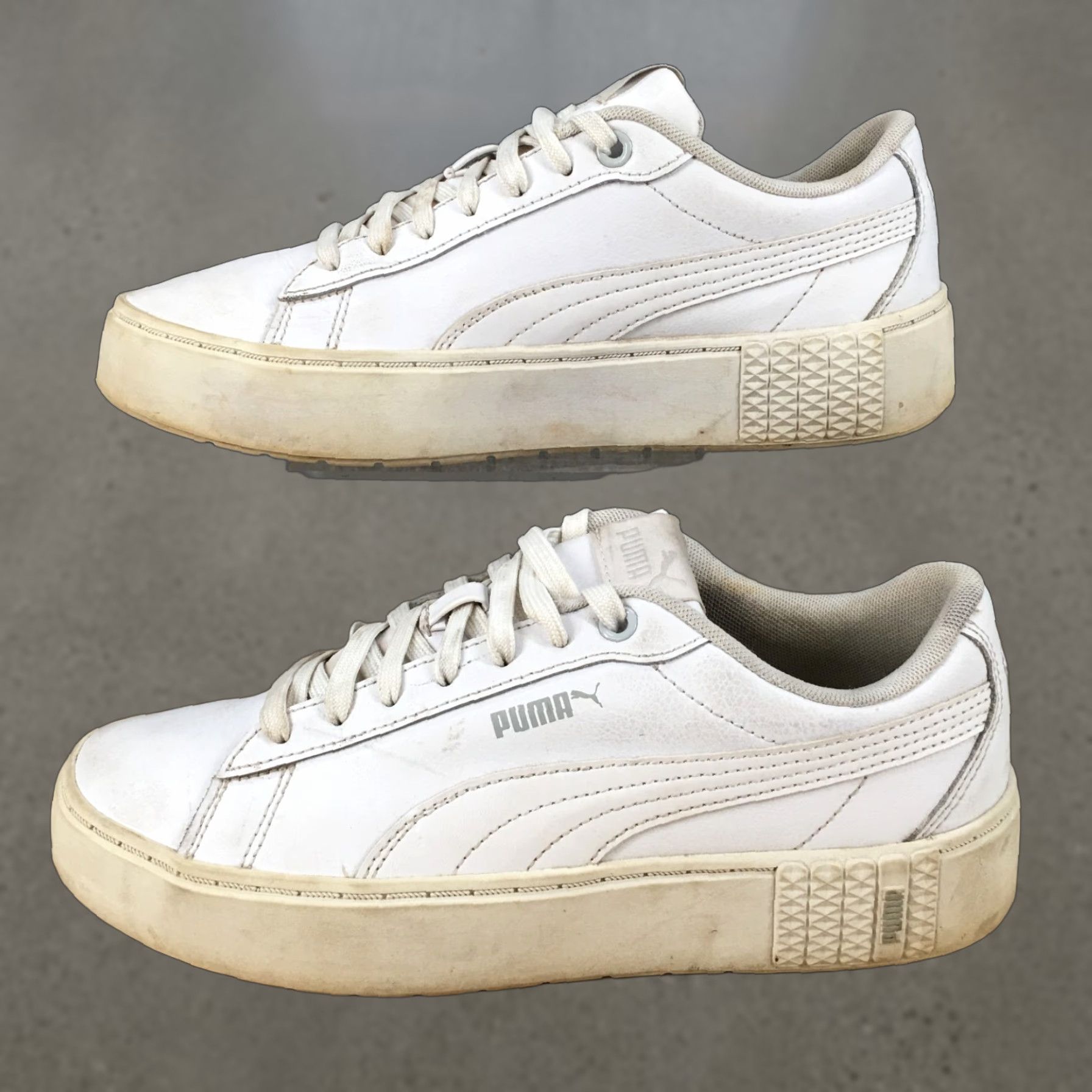 Puma Puma Shoes Womens 8.5 Smash Platform V2 Low Top Sneakers 373035-01 White Leather Size M / US 6-8 / IT 42-44 - 1 Thumbnail