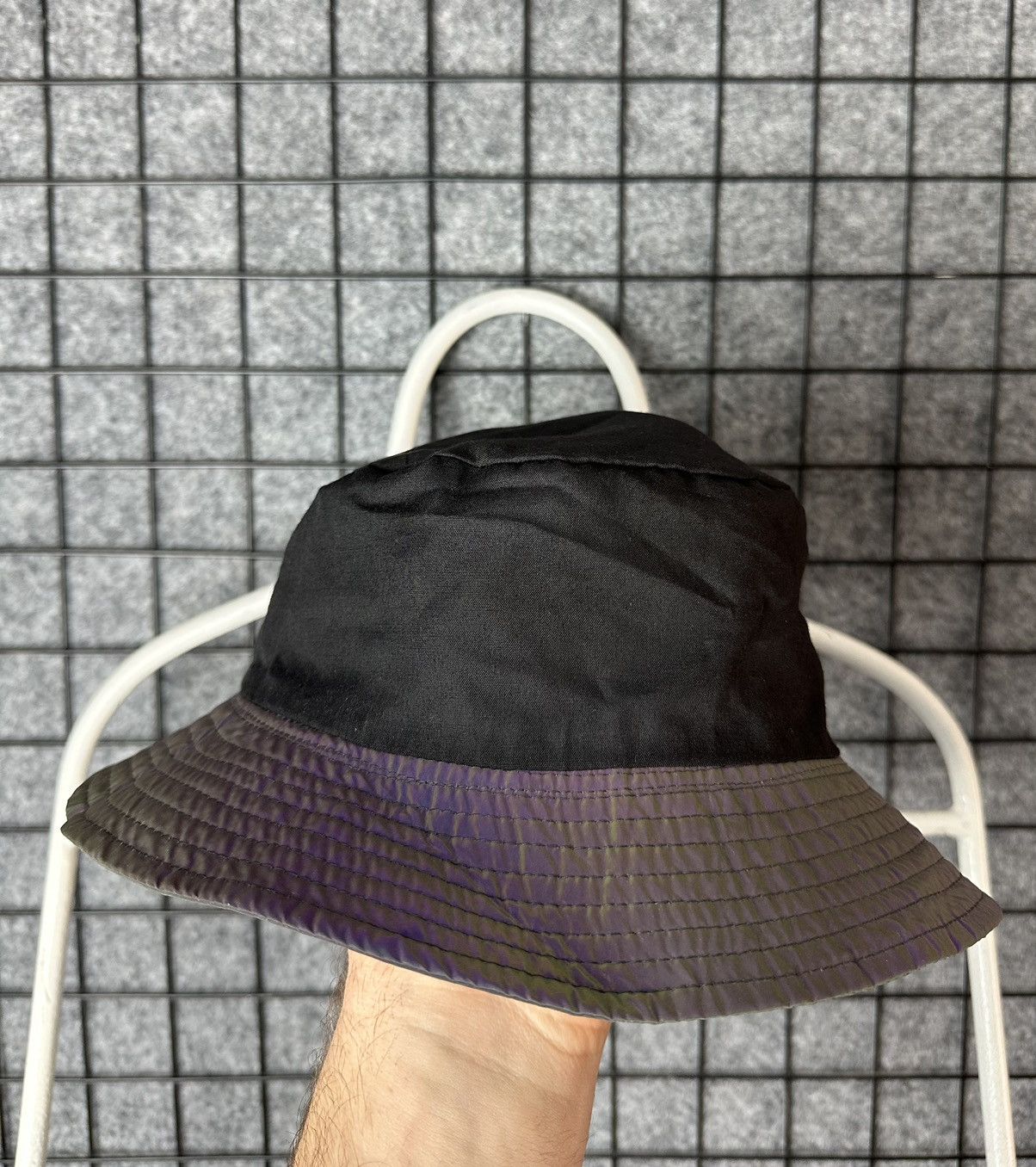 Japanese Brand Primark Rainbow Reflective Trippy Rave Bucket Hat Size OS Size ONE SIZE - 5 Thumbnail