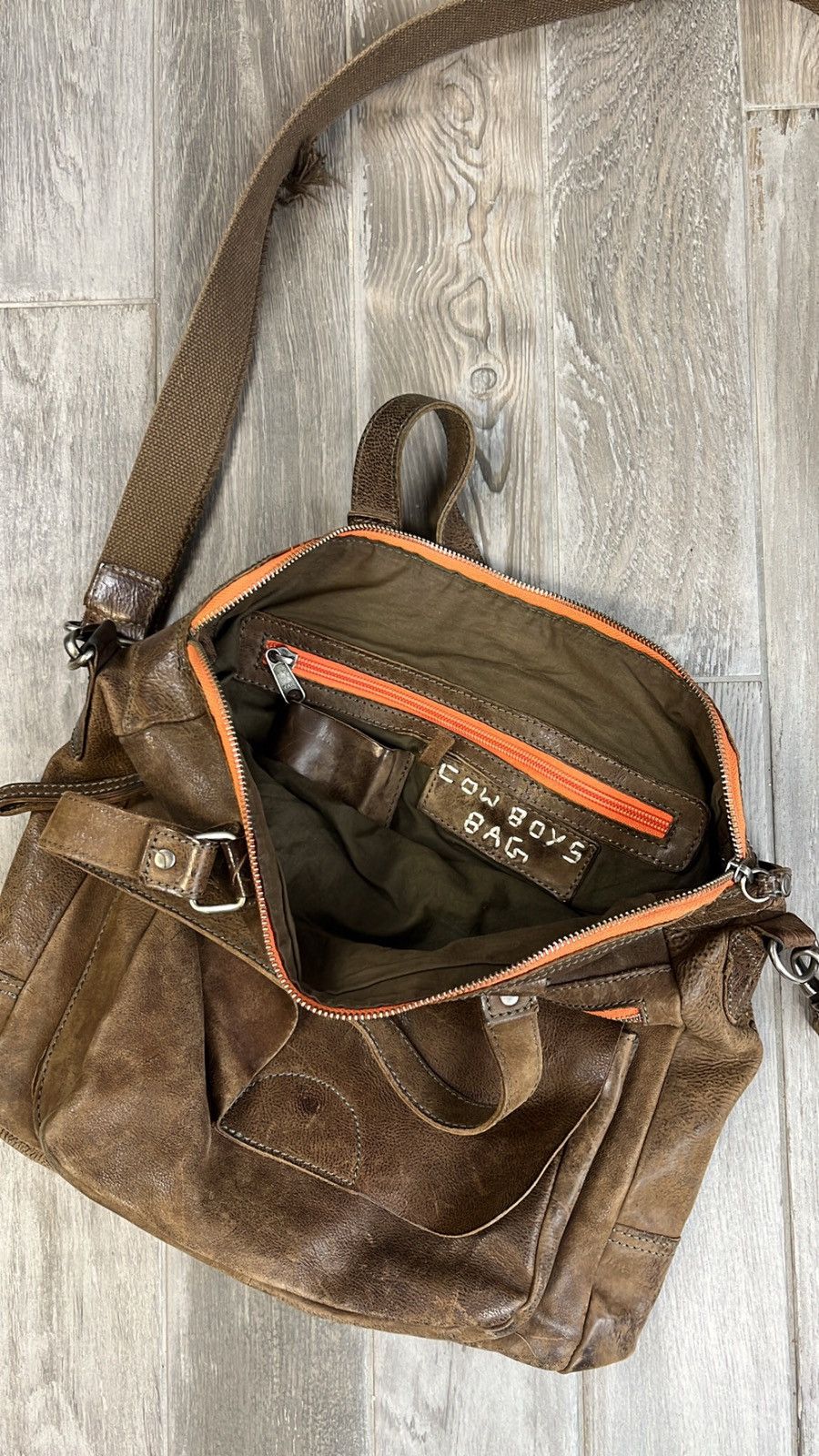 Leather × Vintage Rare❗️ Vintage Leather Coboys Bag shoulder bag Size ONE SIZE - 5 Thumbnail