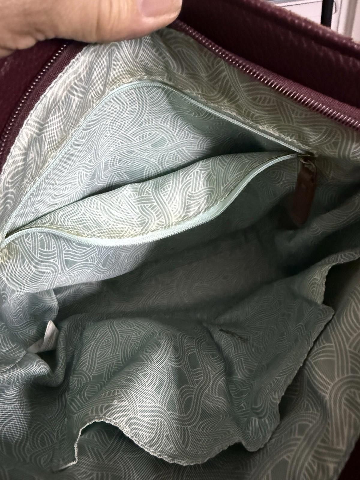 The Sak The Sak Genuine Leather De Young Crossbody Burgundy Wine Size ONE SIZE - 3 Thumbnail