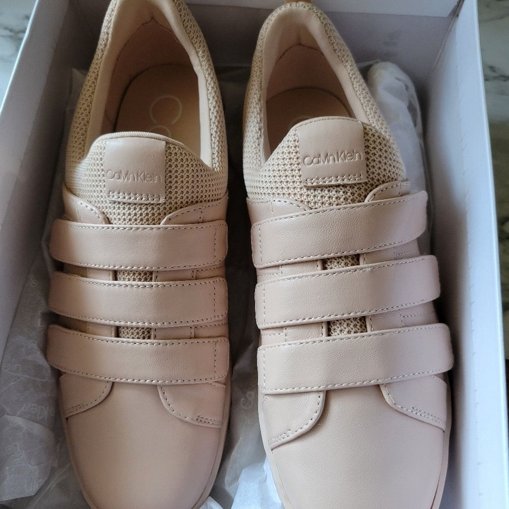 Calvin Klein Calvin Klein Velcro Sneakers 6 Nude Pink Size US 6 / IT 36 - 4 Thumbnail