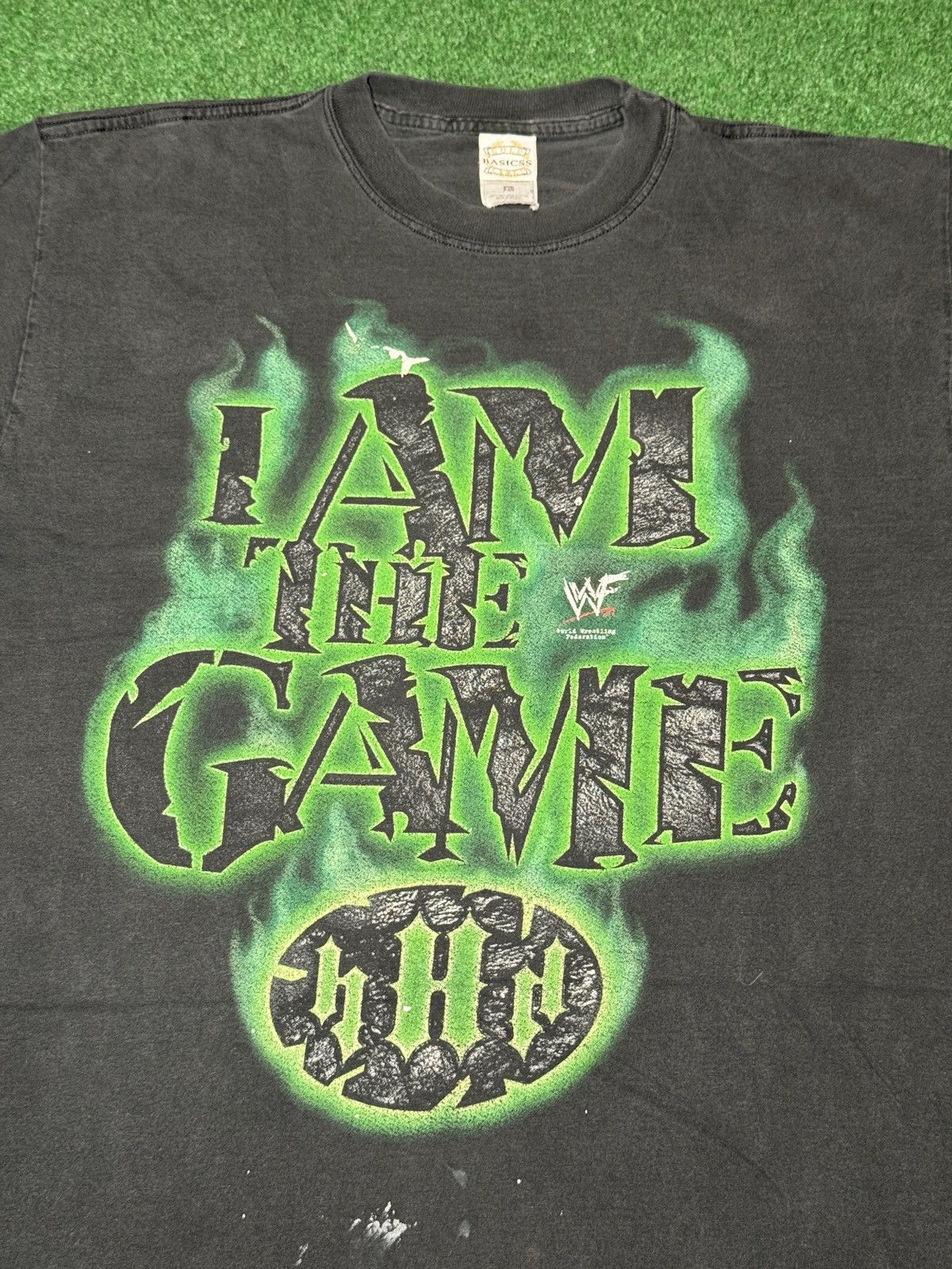 Vintage Triple H Flame WWF I Am The Game XL RARE T Shirt
